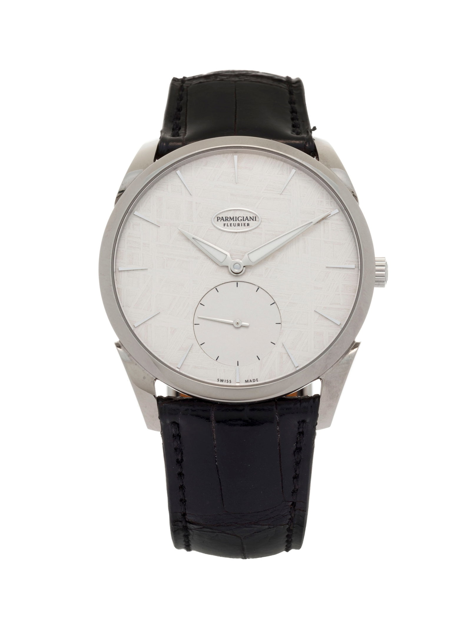 Parmigiani, Tonda, Ed. Spécial, montre petite seconde en titane ornée d'un cadran en m: Parmigiani, Tonda, Ed. Spécial, montre petite seconde en titane ornée d'un cadran en météorite, circa 2023 Mouvement: cal. PF702, automatique, 29 rubis Boîtier: n°71916,