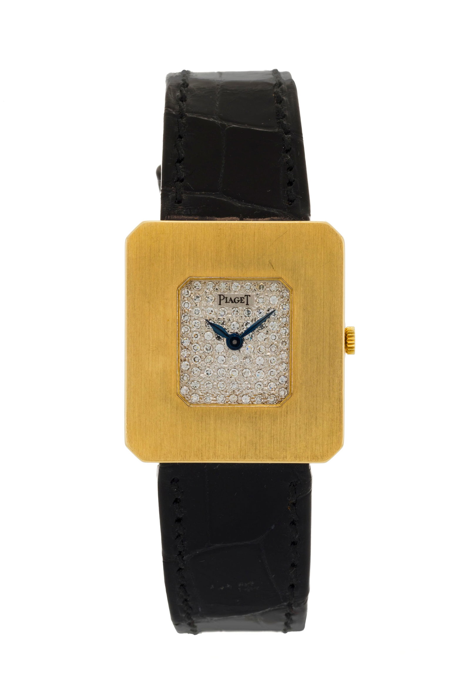 Piaget, réf. 99041, montre en or 750 avec cadran pavé de diamants Mouvement: cal. 9P1,  (1 of 4)