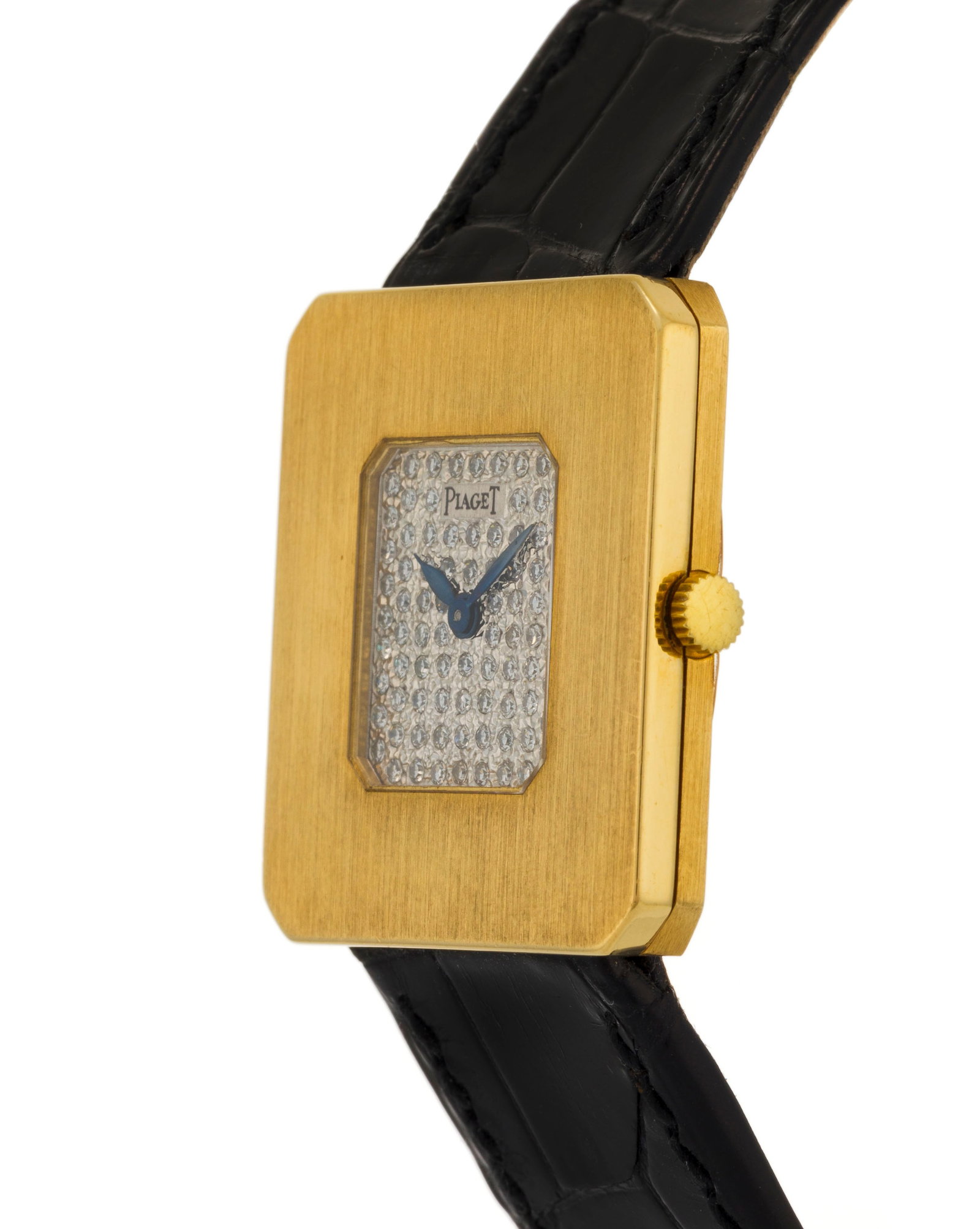 Piaget, réf. 99041, montre en or 750 avec cadran pavé de diamants Mouvement: cal. 9P1,  - 2