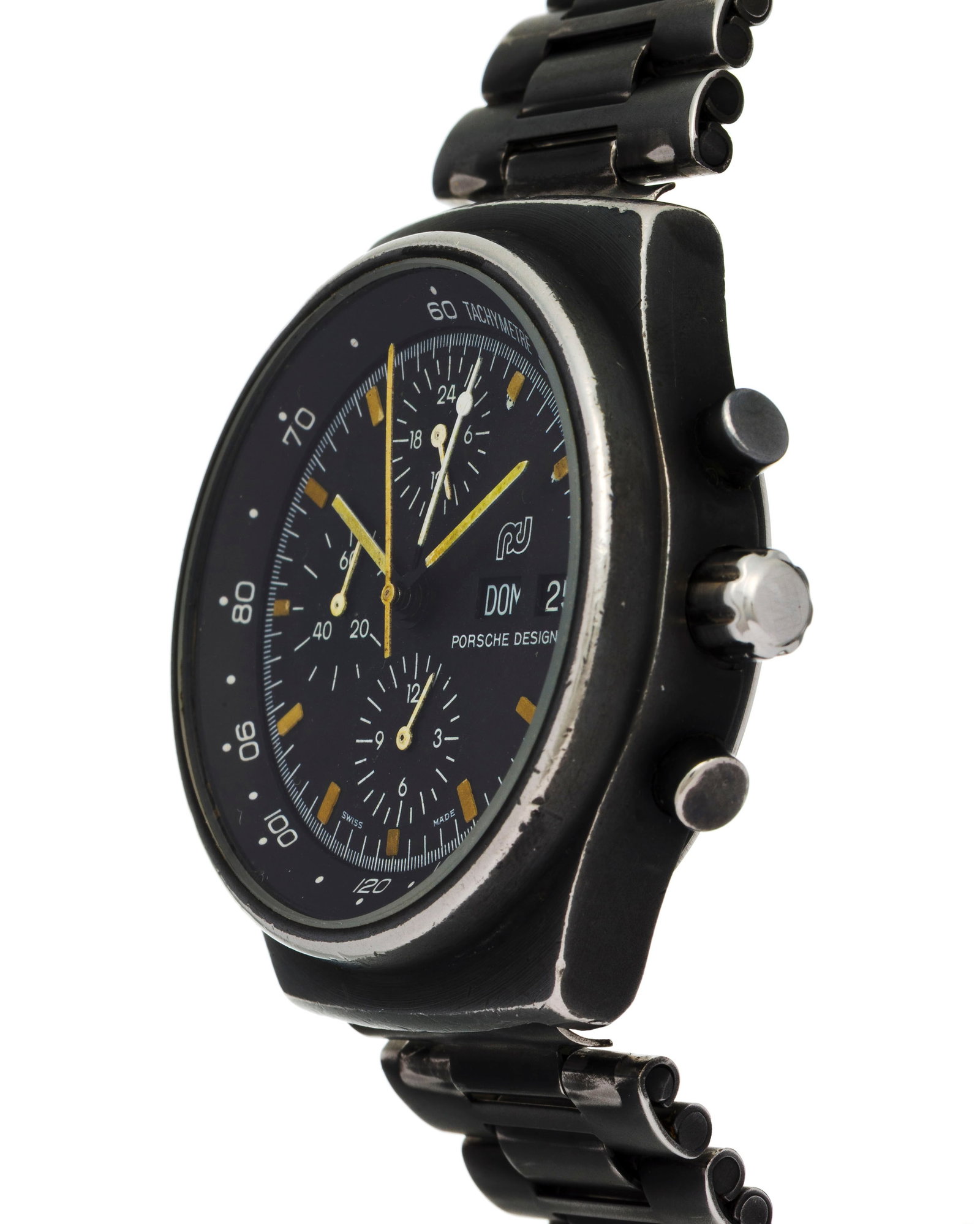 Porsche Design, montre-bracelet chronographe en acier noirci Mouvement: cal. 5100, automatique, 17 - 2