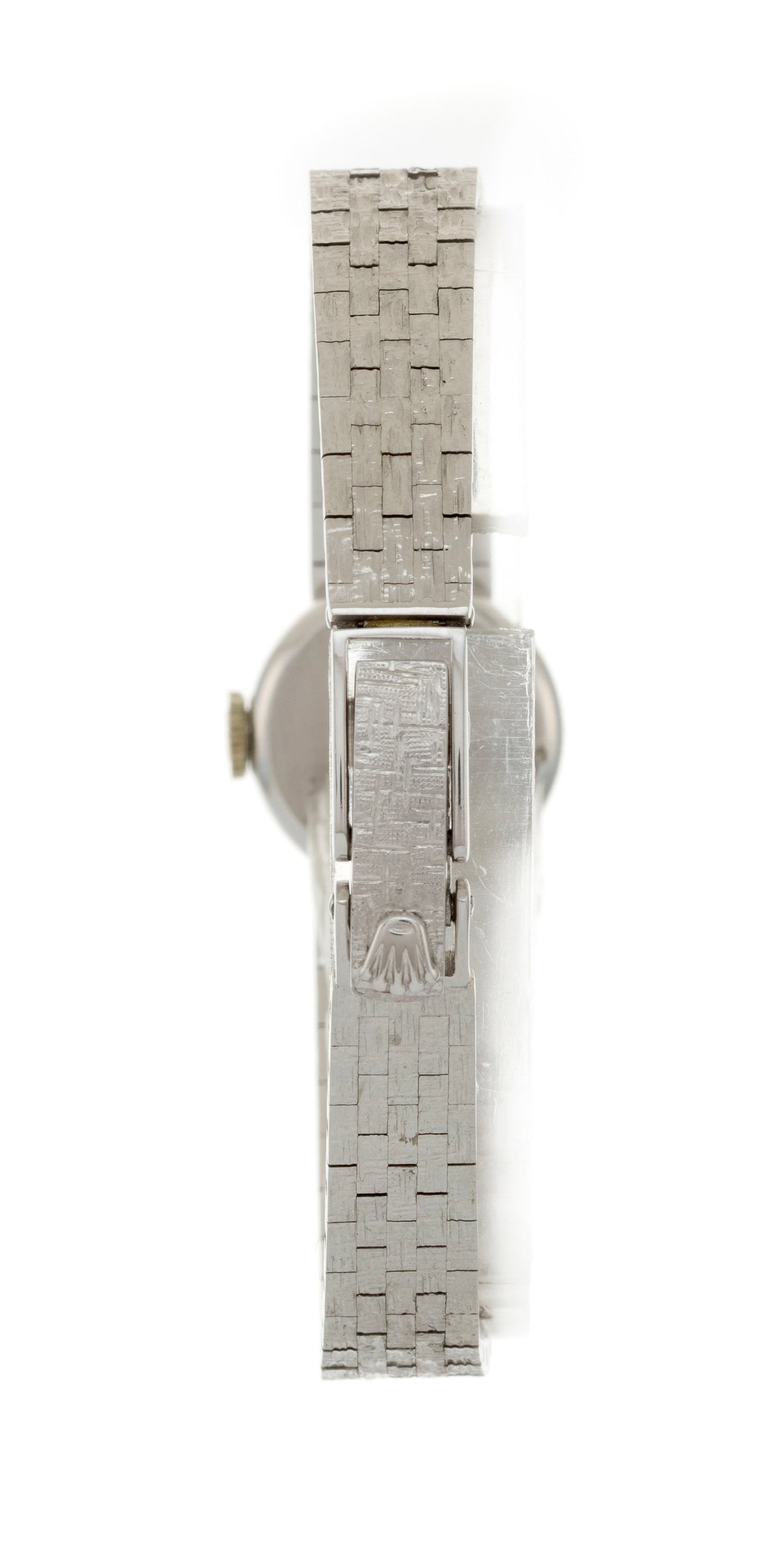Rolex, Precision, réf. 2351, montre-bracelet en or gris 750 sertie de diamants Mouvement: cal - 3