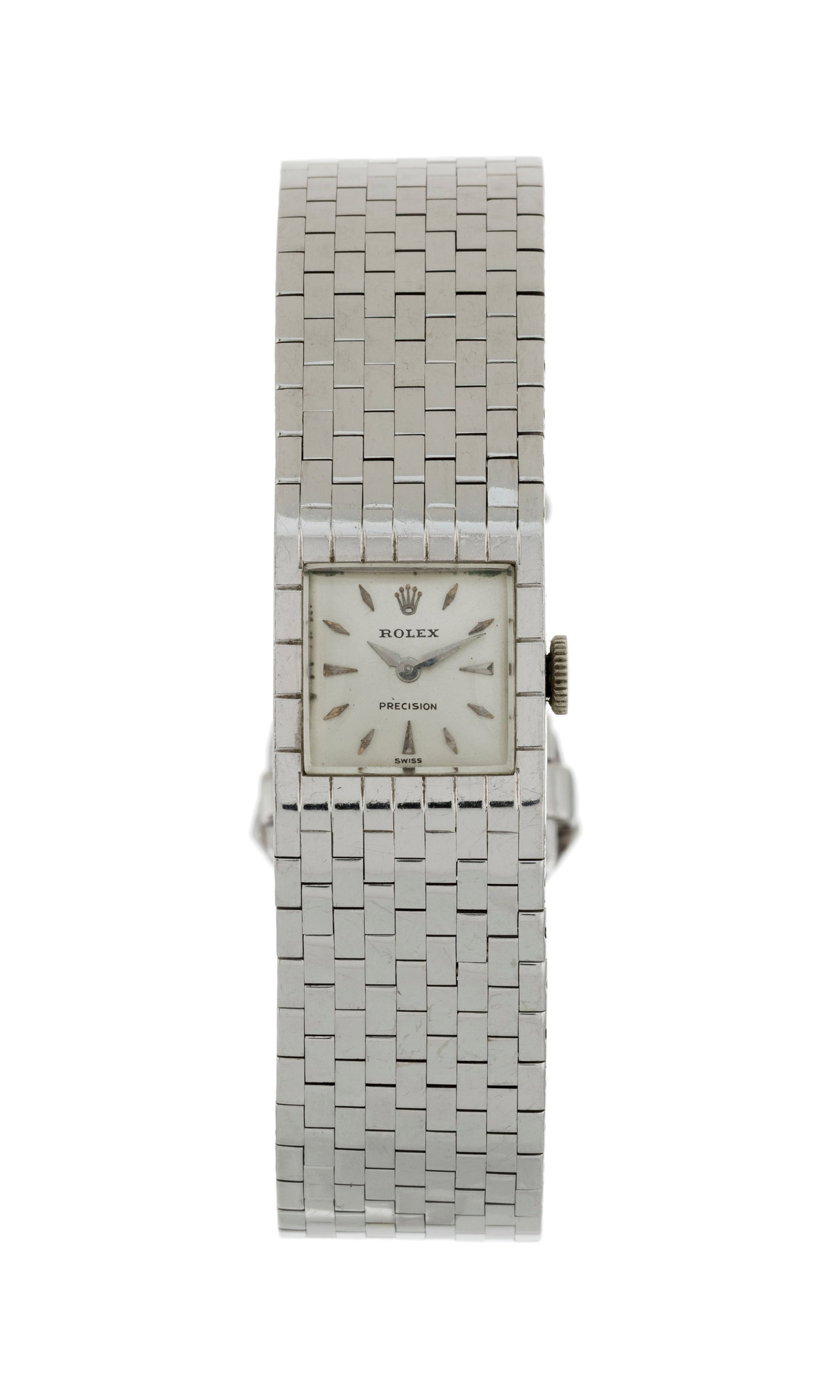 Rolex, Precision, réf. 8209, montre-bracelet ceinture en or gris 750, circa 1957 Mouvement: m (1 of 4)
