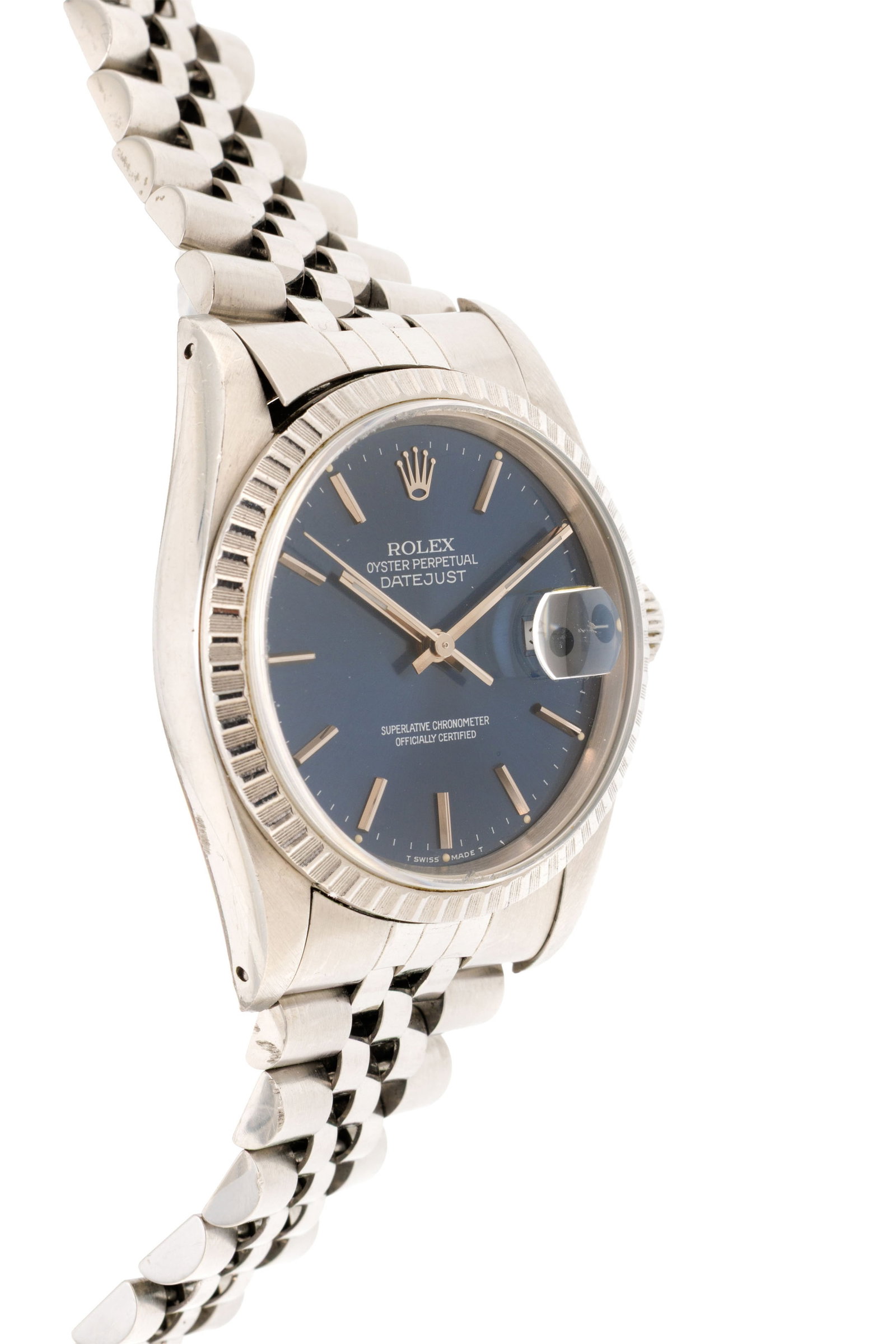 Rolex, Datejust, réf. 16220/16200, montre-bracelet en acier, circa 1990 Mouvement: cal. 3135, - 2