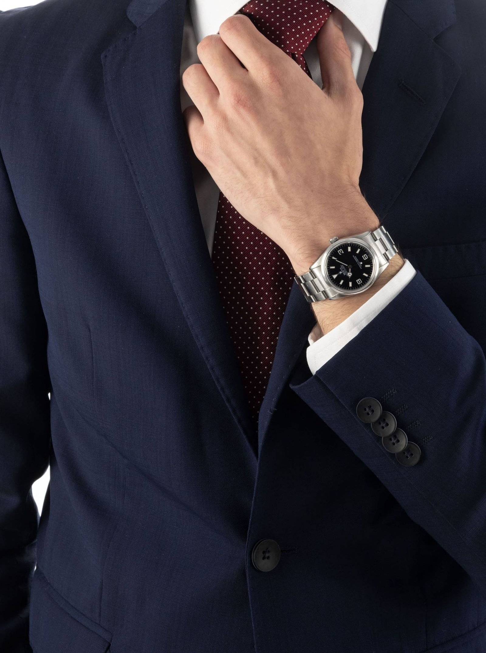 Rolex, Explorer, réf. 14270, montre-bracelet en acier, circa 1996 Mouvement: cal. 3000, autom - 4