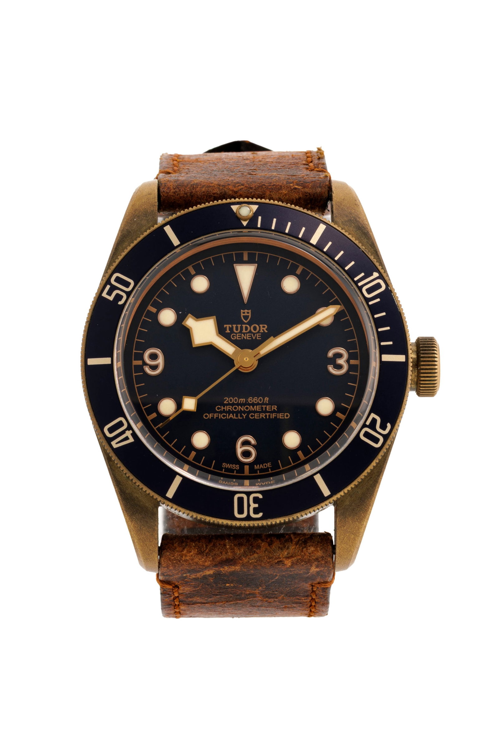 Tudor, Heritage Black Bay, réf. 79250B/8450, Ed. Limitée pour Bucherer, montre en bronze, : Tudor, Heritage Black Bay, réf. 79250B/8450, Ed. Limitée pour Bucherer, montre en bronze, circa 2019 Mouvement: cal. MT5601, automatique, n°T657215693 Boîtier: n°1980849,