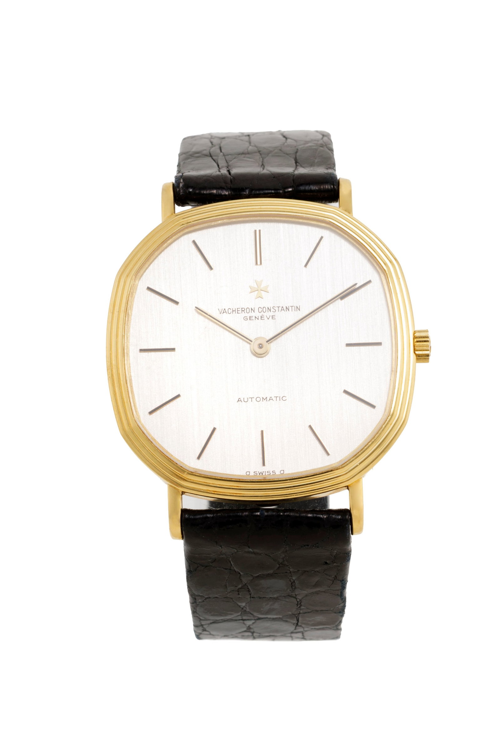 Vacheron Constantin, réf. 43024, montre en or 750, années 1980 Mouvement: cal. 1120, aut: Vacheron Constantin, réf. 43024, montre en or 750, années 1980 Mouvement: cal. 1120, automatique, 35 rubis, n°709041 Boîtier: n°567019, larg. 32 mm Bracelet Vacheron