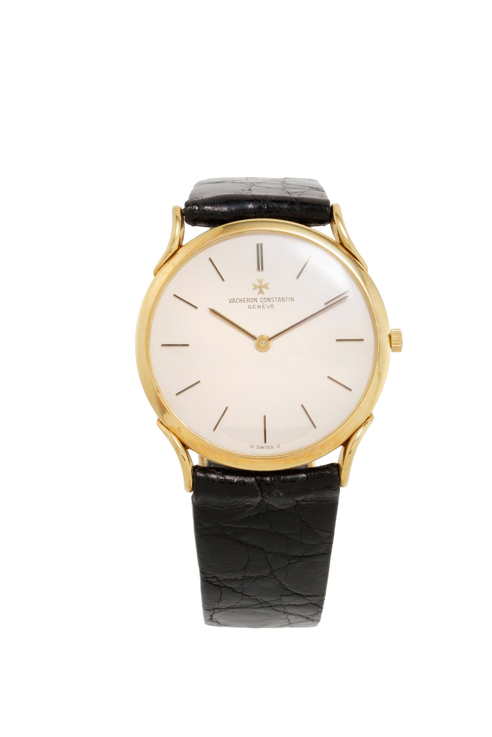 Vacheron Constantin, réf. 4961, montre en or 750, années 1960 Mouvement: cal. 1003, m: Vacheron Constantin, réf. 4961, montre en or 750, années 1960 Mouvement: cal. 1003, mécanique, 17 rubis, n°552310 Boîtier: n°379356, diam. 31 mm Bracelet Vacheron