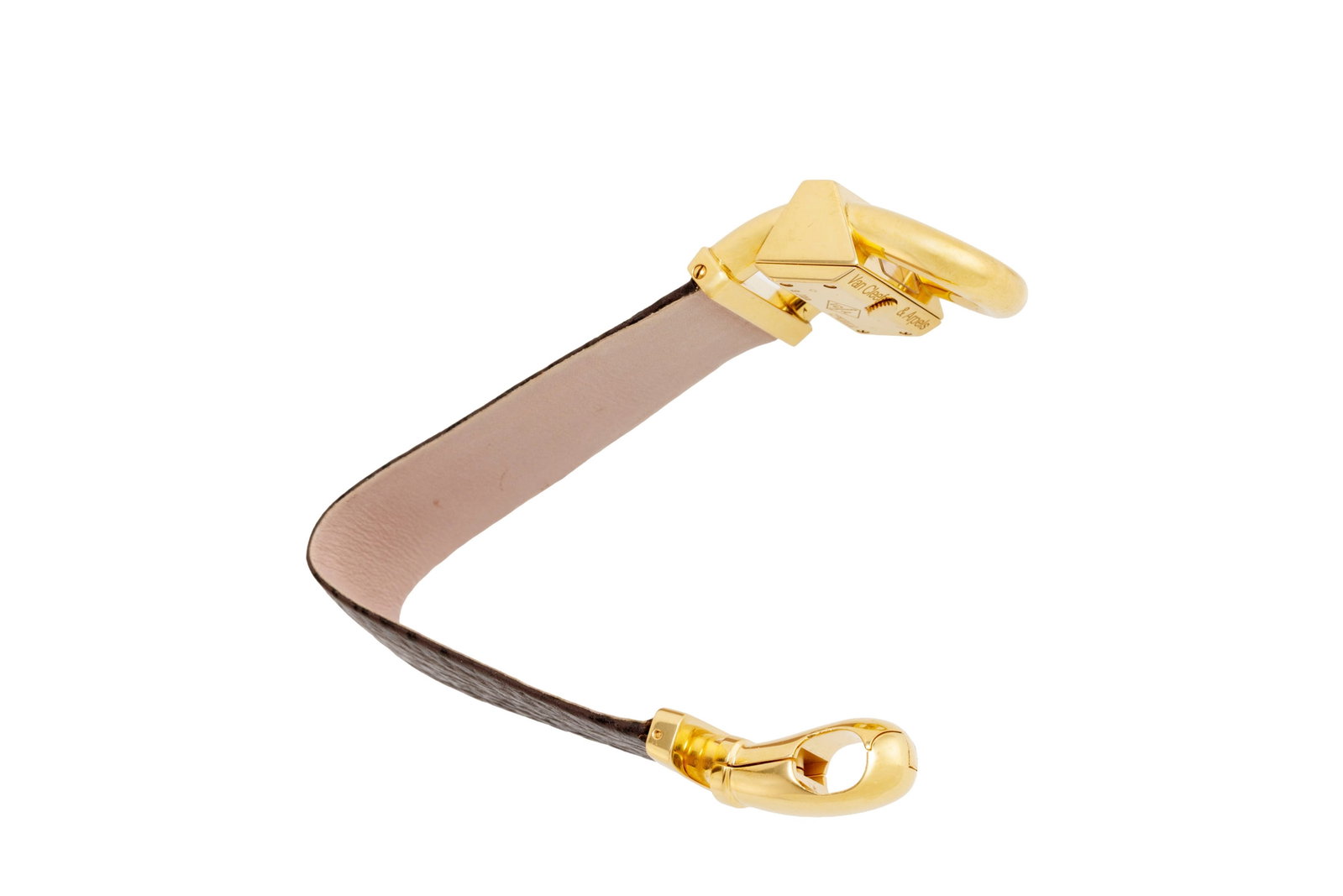 Van Cleef & Arpels, Cadenas, montre en or 750 avec un index serti d'un diamant Mouvement: cal. Ron - 6
