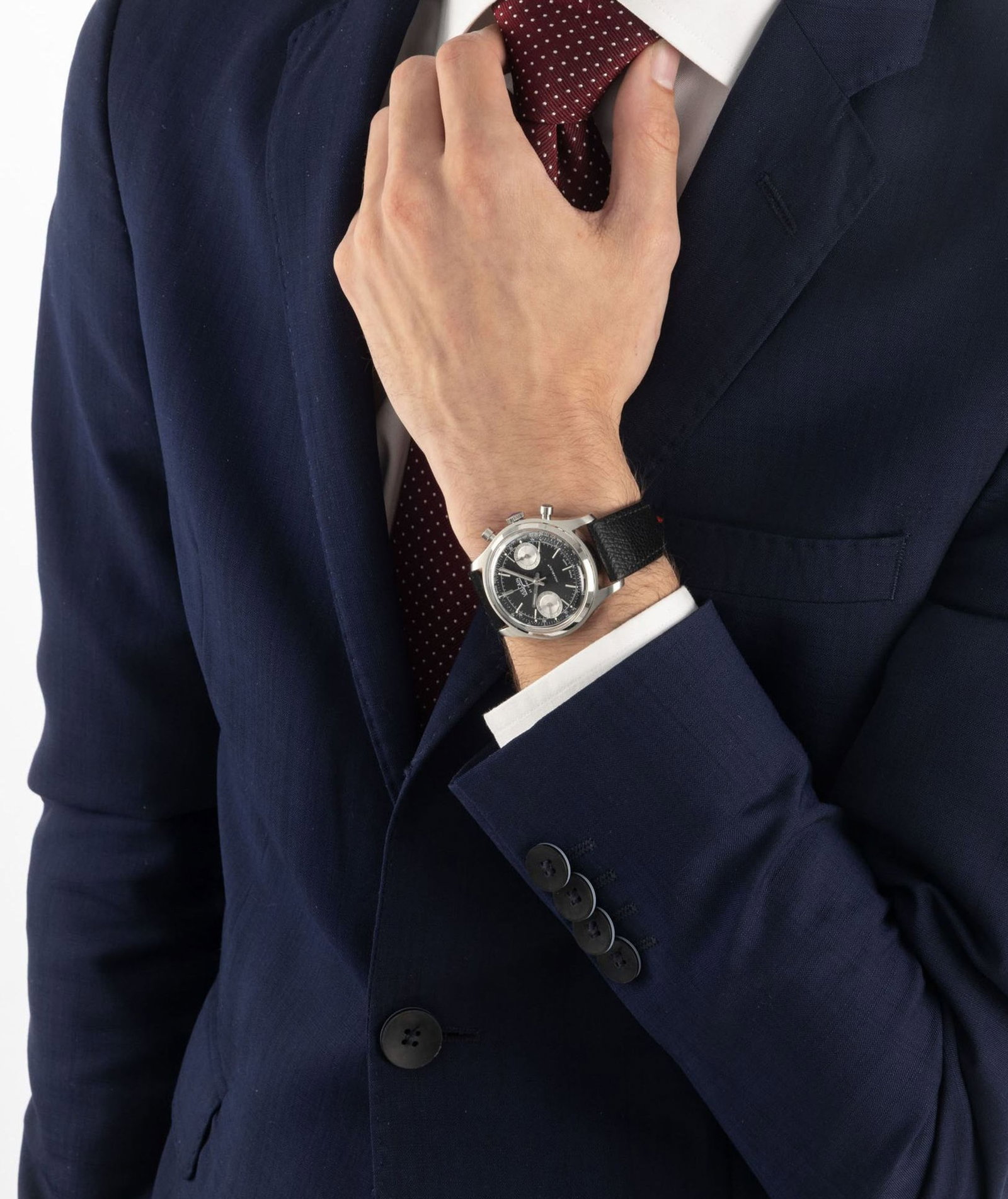 Vulcain, Chronograph 1970'S, réf. 640109, montre chronographe en acier Mouvement: cal. SW510, - 5