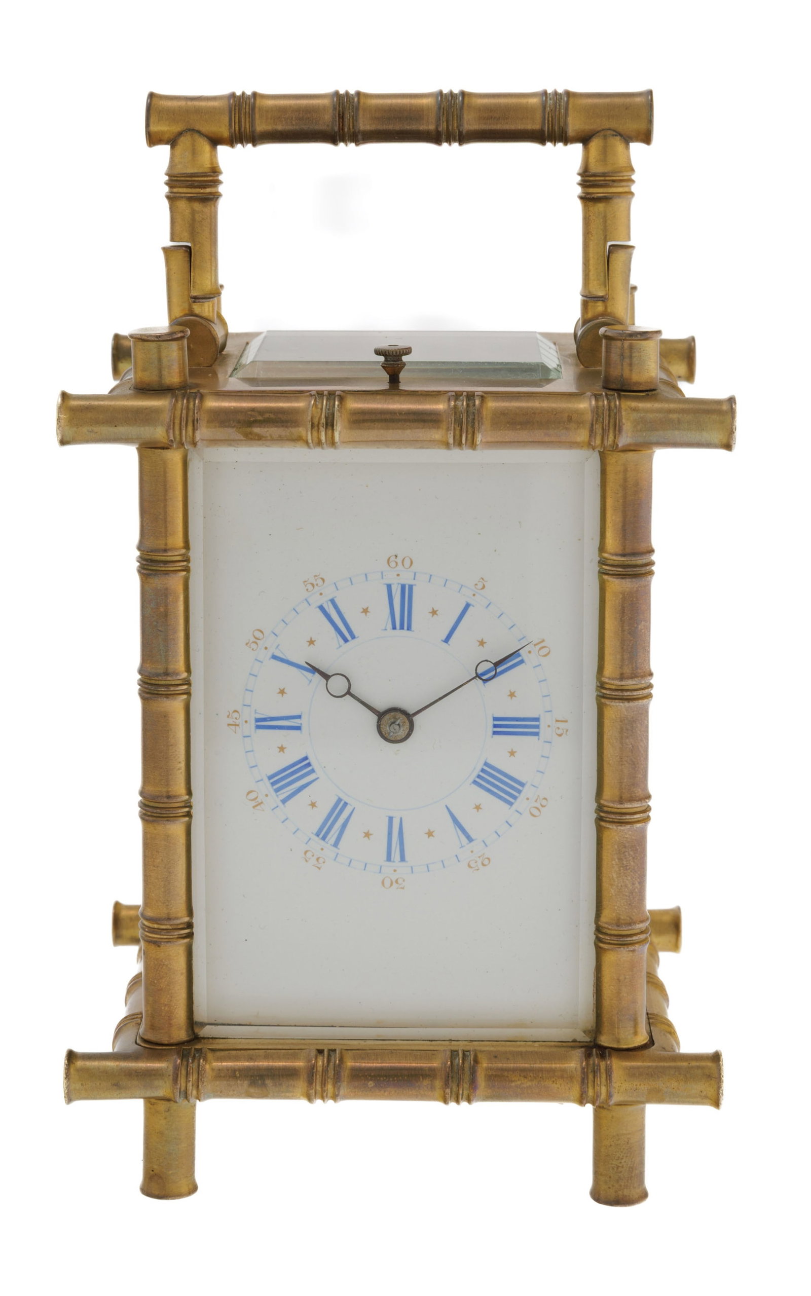Pendulette d'officier à répétition en laiton à motif de bambou Mouvement: m (1 of 4)