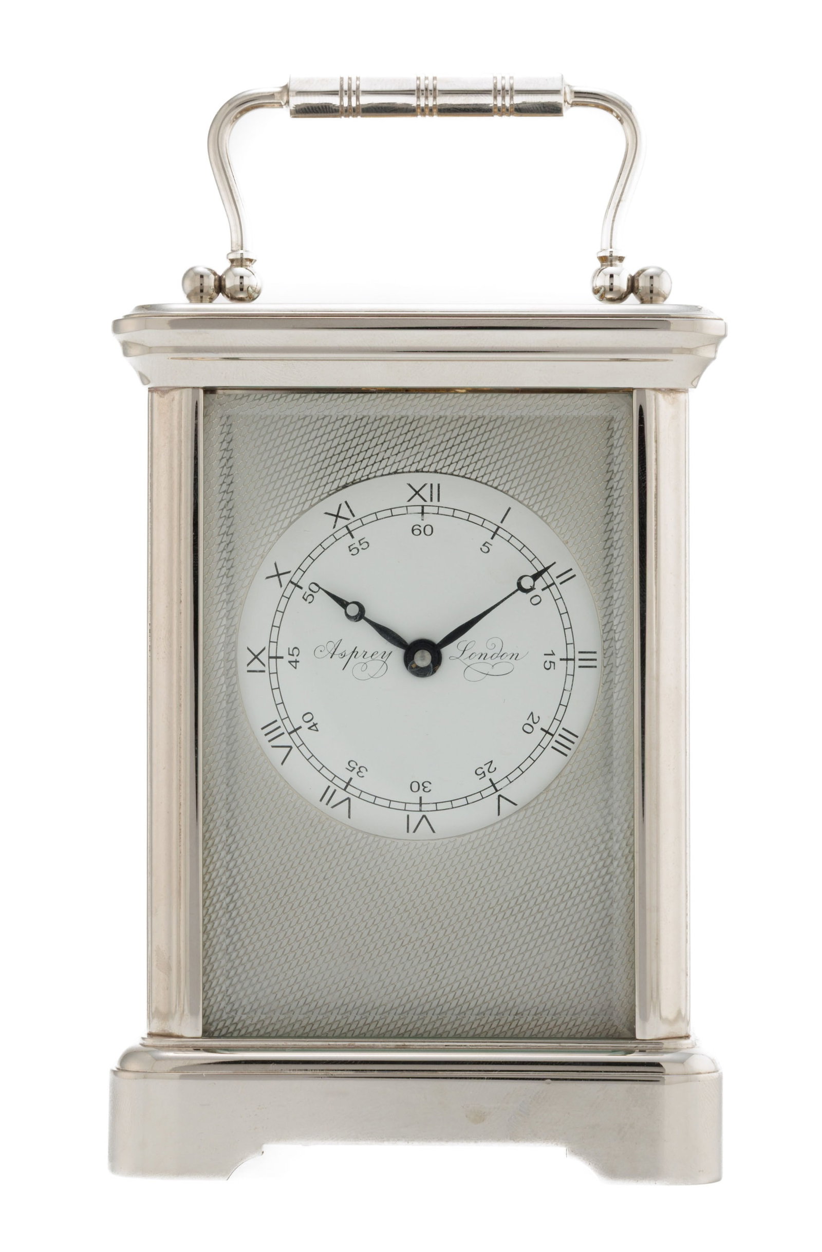 L'Épée pour Asprey, pendulette en métal argenté Mouvement: mécanique Bo (1 of 4)