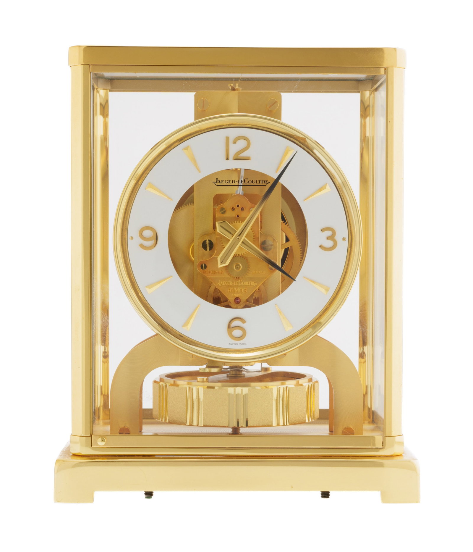 Jaeger-LeCoultre, Atmos, pendulette cabinet en métal doré Mouvement: cal. 526-5, mé (1 of 4)