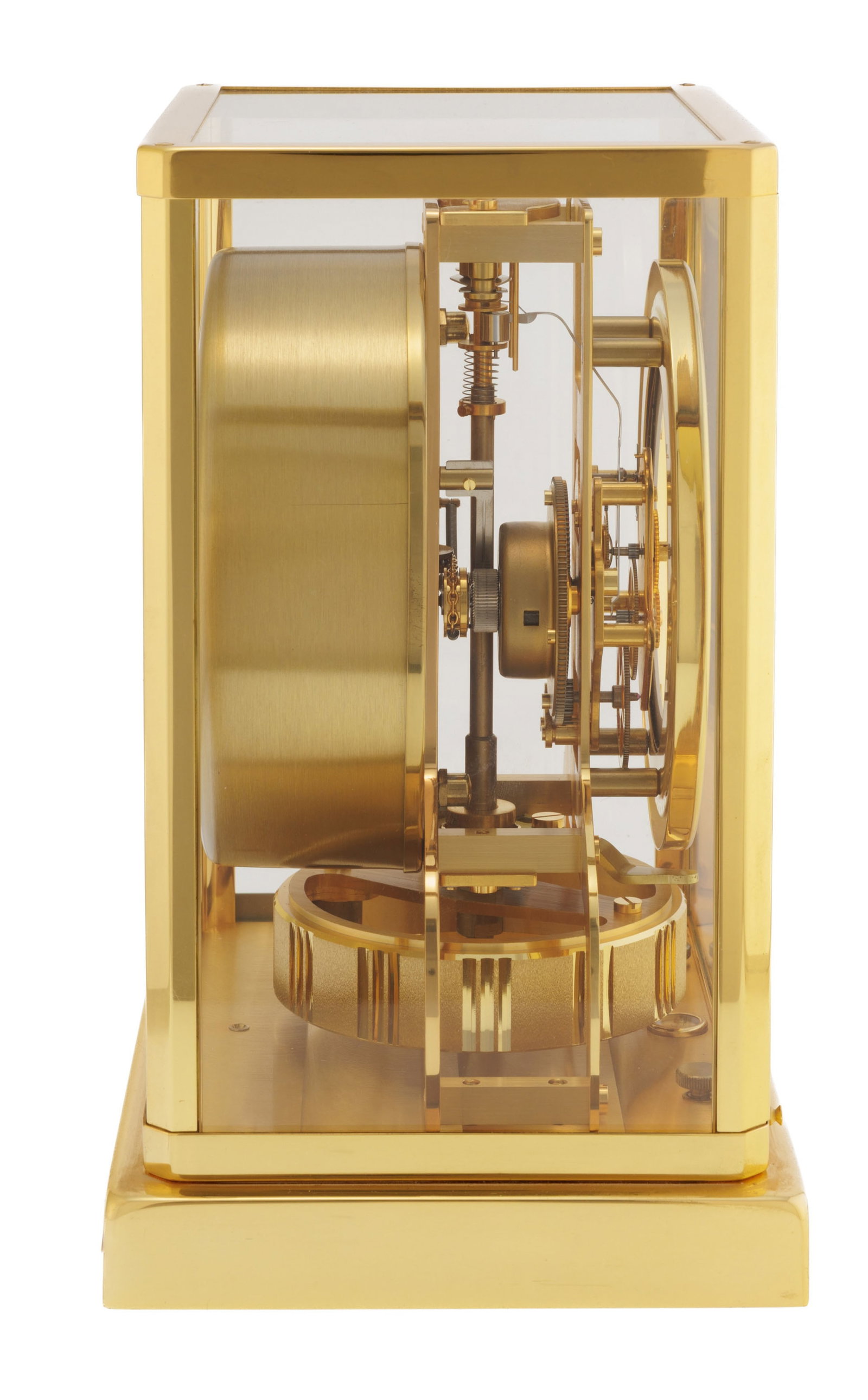 Jaeger-LeCoultre, Atmos, pendulette cabinet en métal doré Mouvement: cal. 526-5, mé - 3
