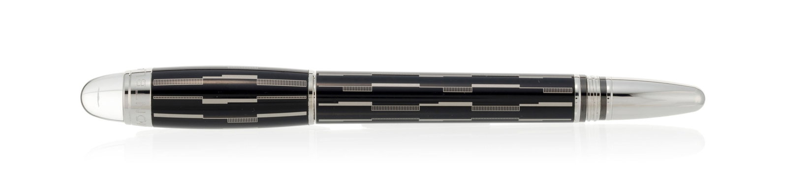 Montblanc, Starwalker, stylo plume en métal argenté et résine noire, bec en or gris 7 - 3