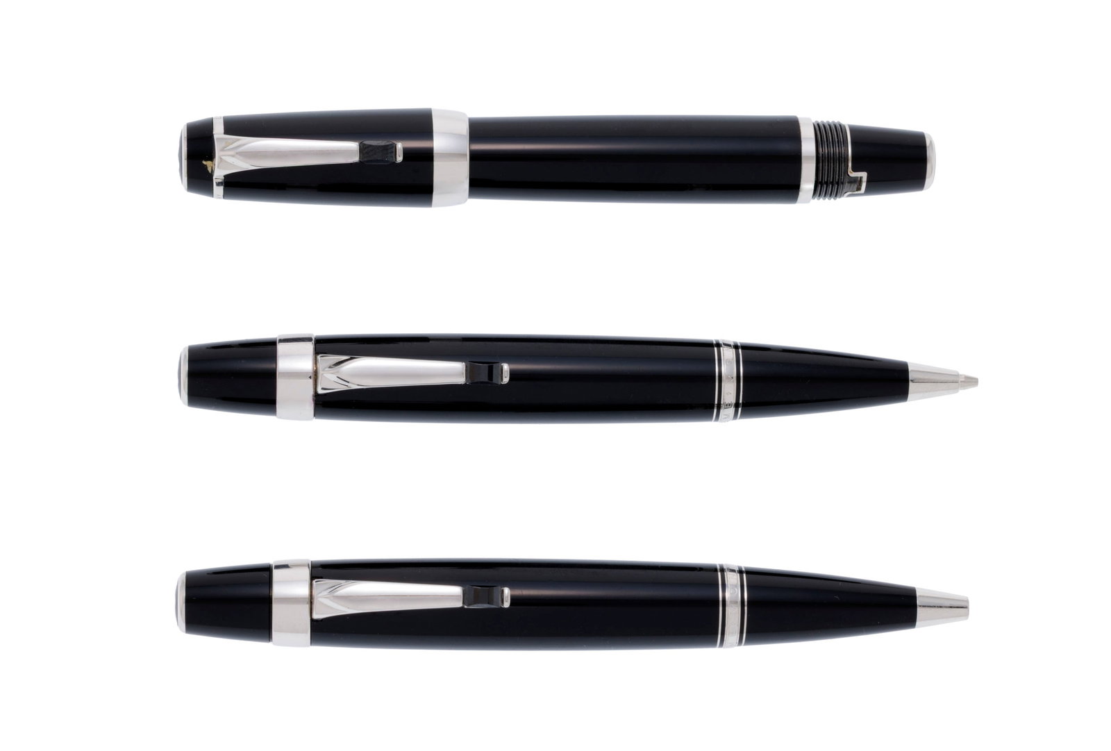Montblanc, Bohème, lot composé d'un stylo plume, d'un stylo bille et d'un porte-mines en m (1 of 2)