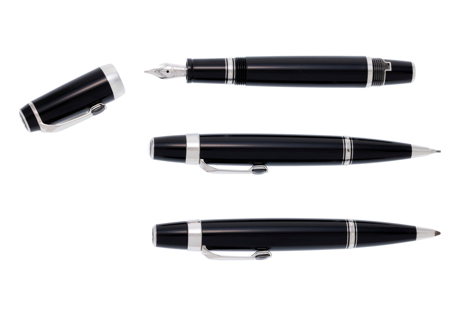 Montblanc, Bohème, lot composé d'un stylo plume, d'un stylo bille et d'un porte-mines en m - 2