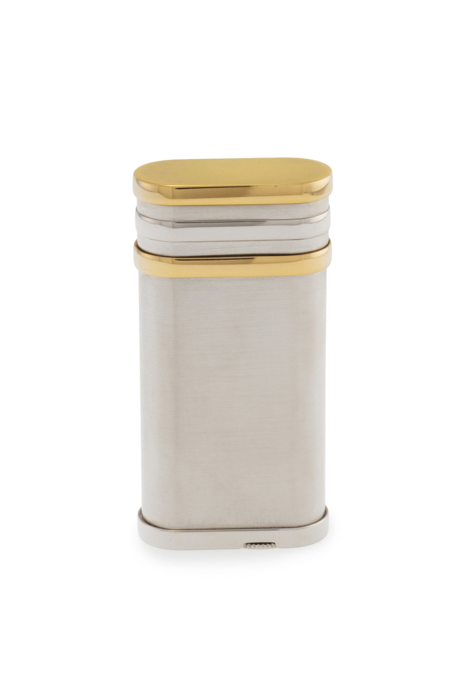 Cartier, briquet en métal doré et acier, signé, numéroté 265547, h. 6 cm, b - 3