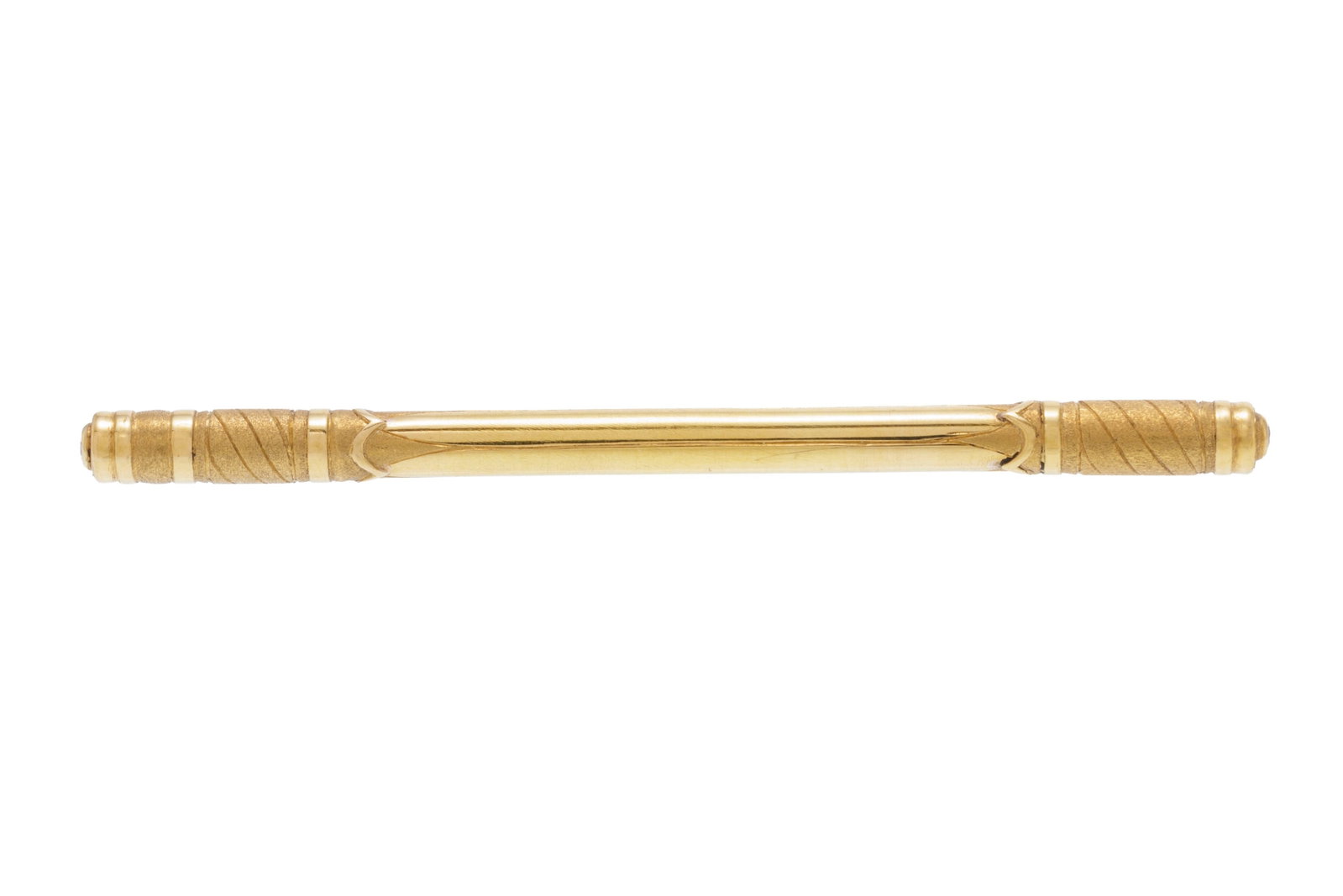 Fouet à champagne datant de la première moitié du XXe s., en or 750 serti de 3 diaman - 4