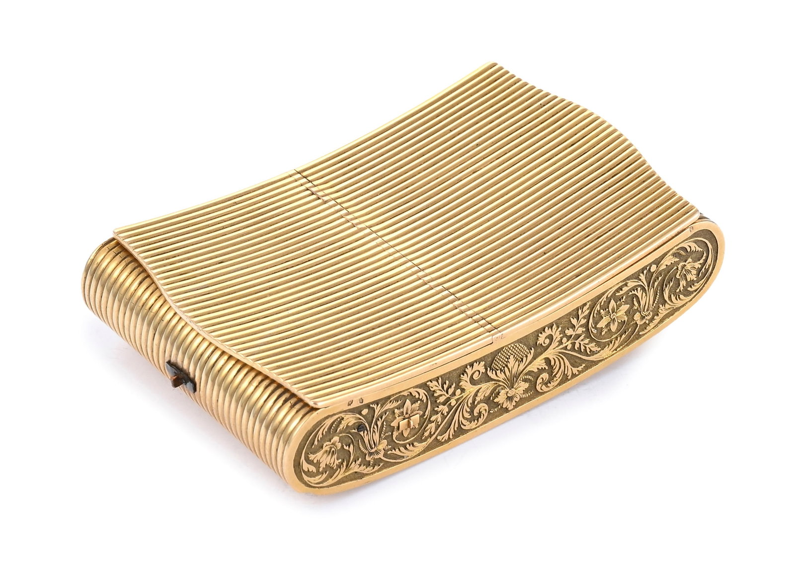 Tabatière en or avec boîte à musique, circa 1820-1830, deux vantaux au décor c&# - 3