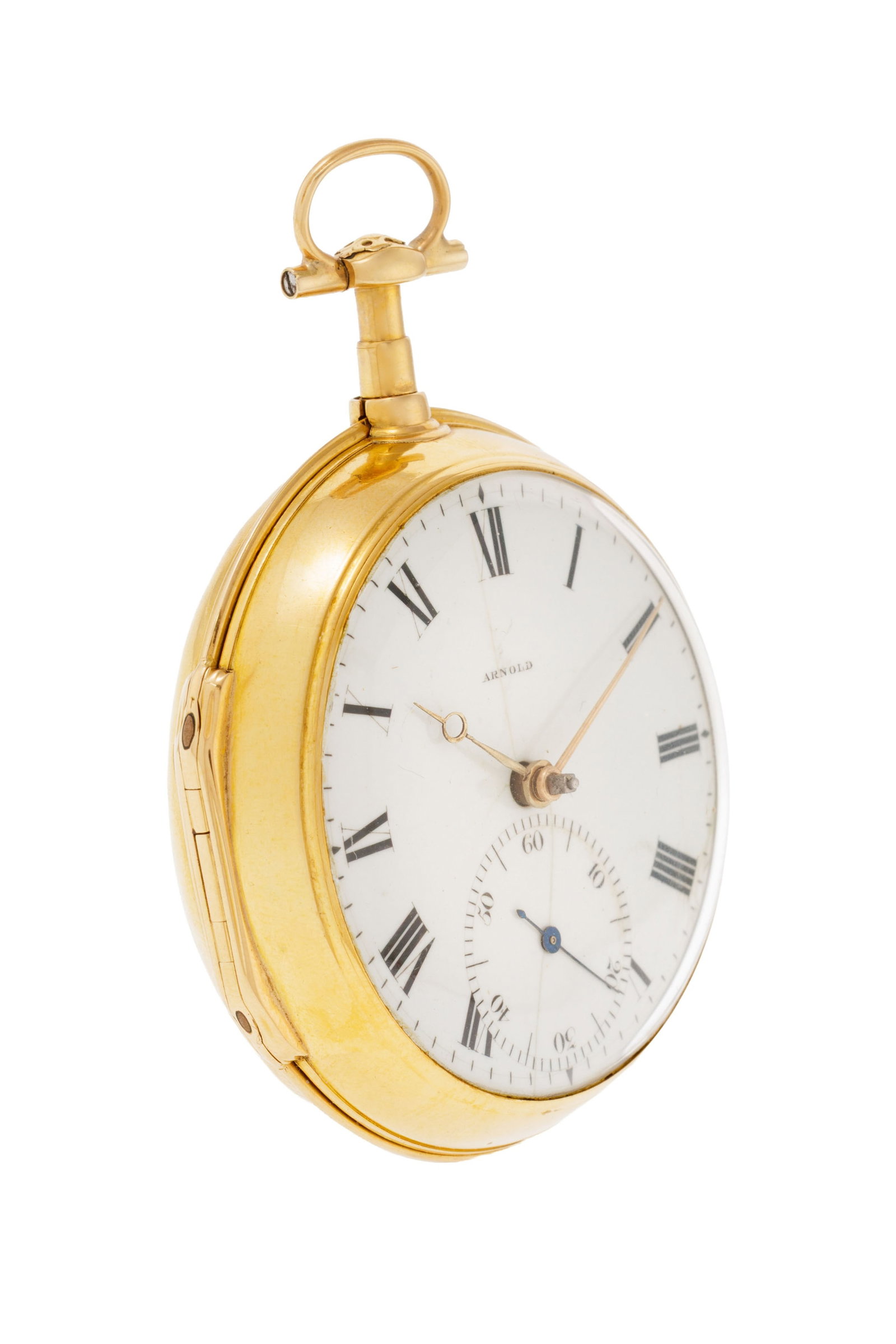 John Arnold & Son London, montre de poche petite seconde à coq en or 750, fin XVIIIe s. Mouv - 2