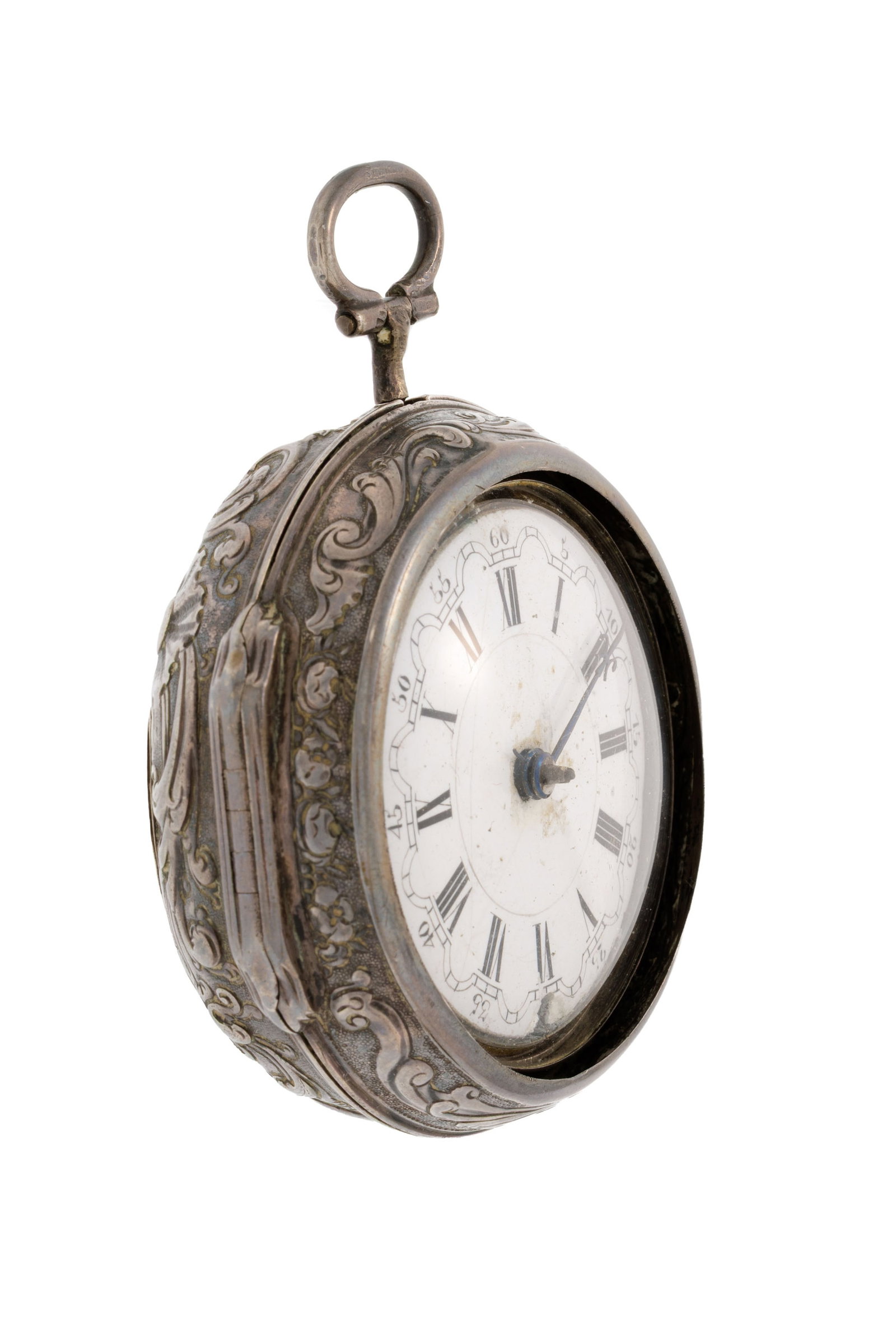 Graham London, montre de poche à coq et boîtier de protection en argent, boîtier de p - 2