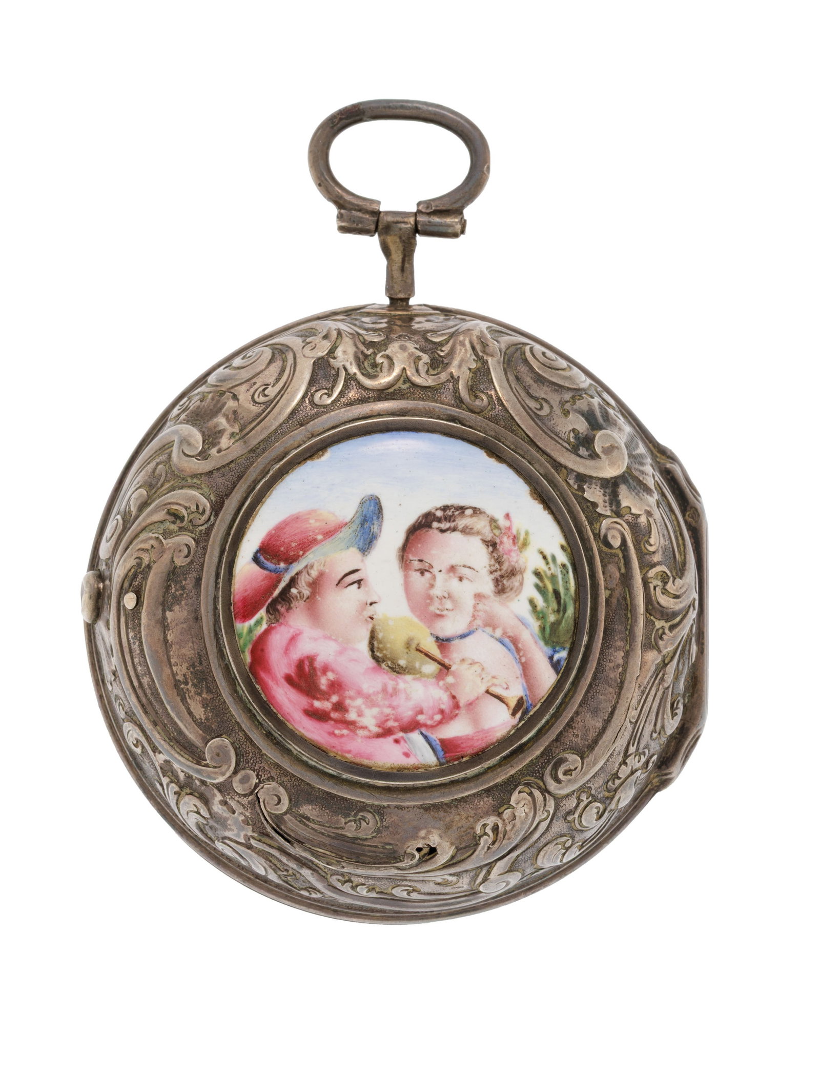 Graham London, montre de poche à coq et boîtier de protection en argent, boîtier de p - 3