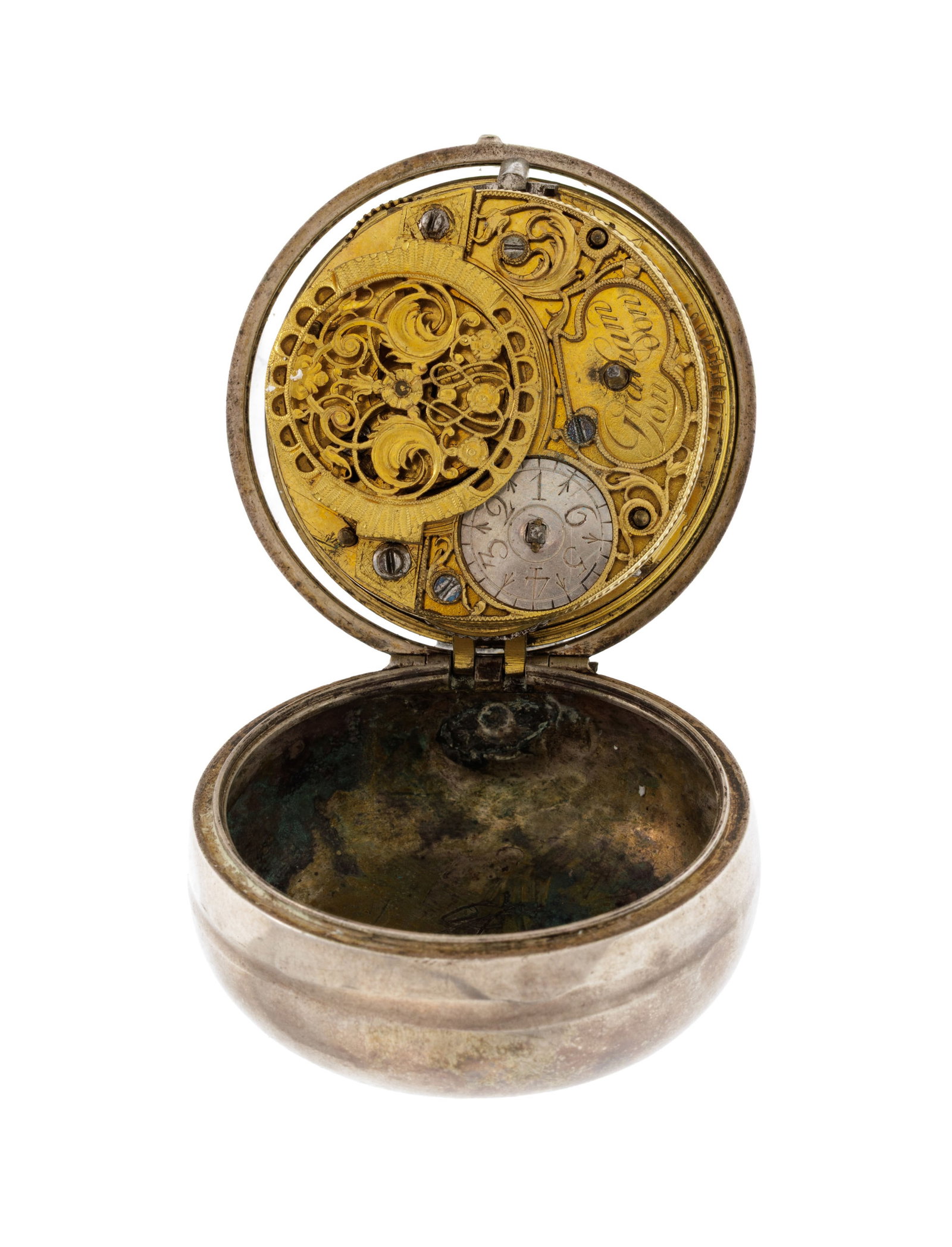 Graham London, montre de poche à coq et boîtier de protection en argent, boîtier de p - 6