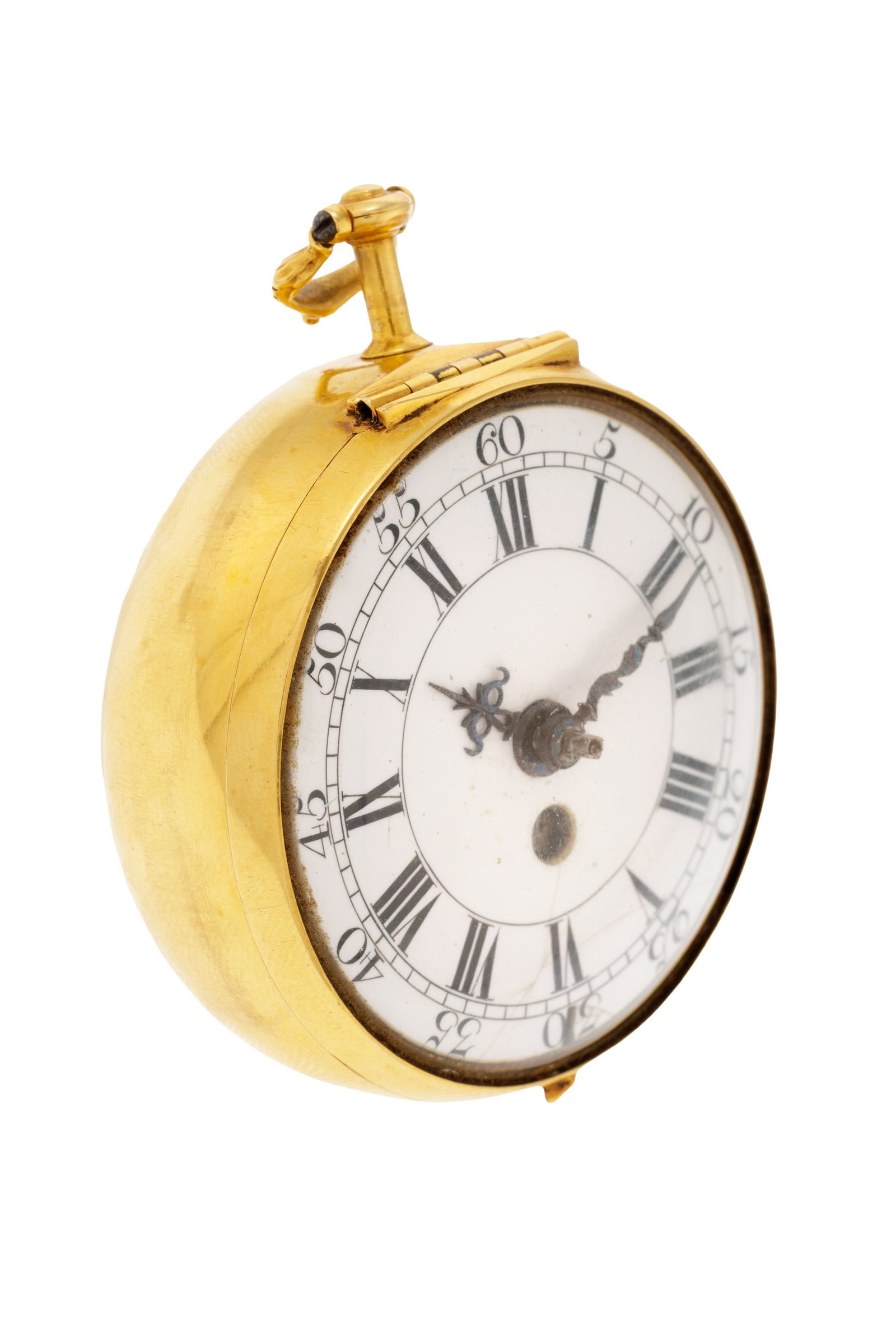 Andries Vermeulen Amsterdam, montre de poche à coq en or avec indication de la date avec son bo - 7