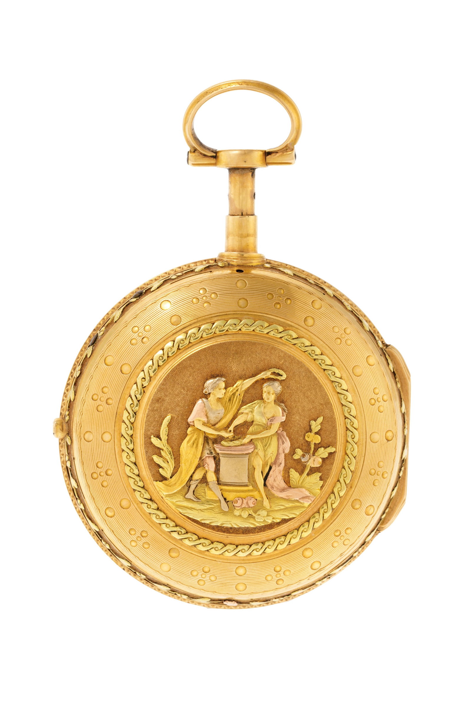 Duchène et Compagnie, montre de poche à coq 3 ors 750 à répétition orné - 3