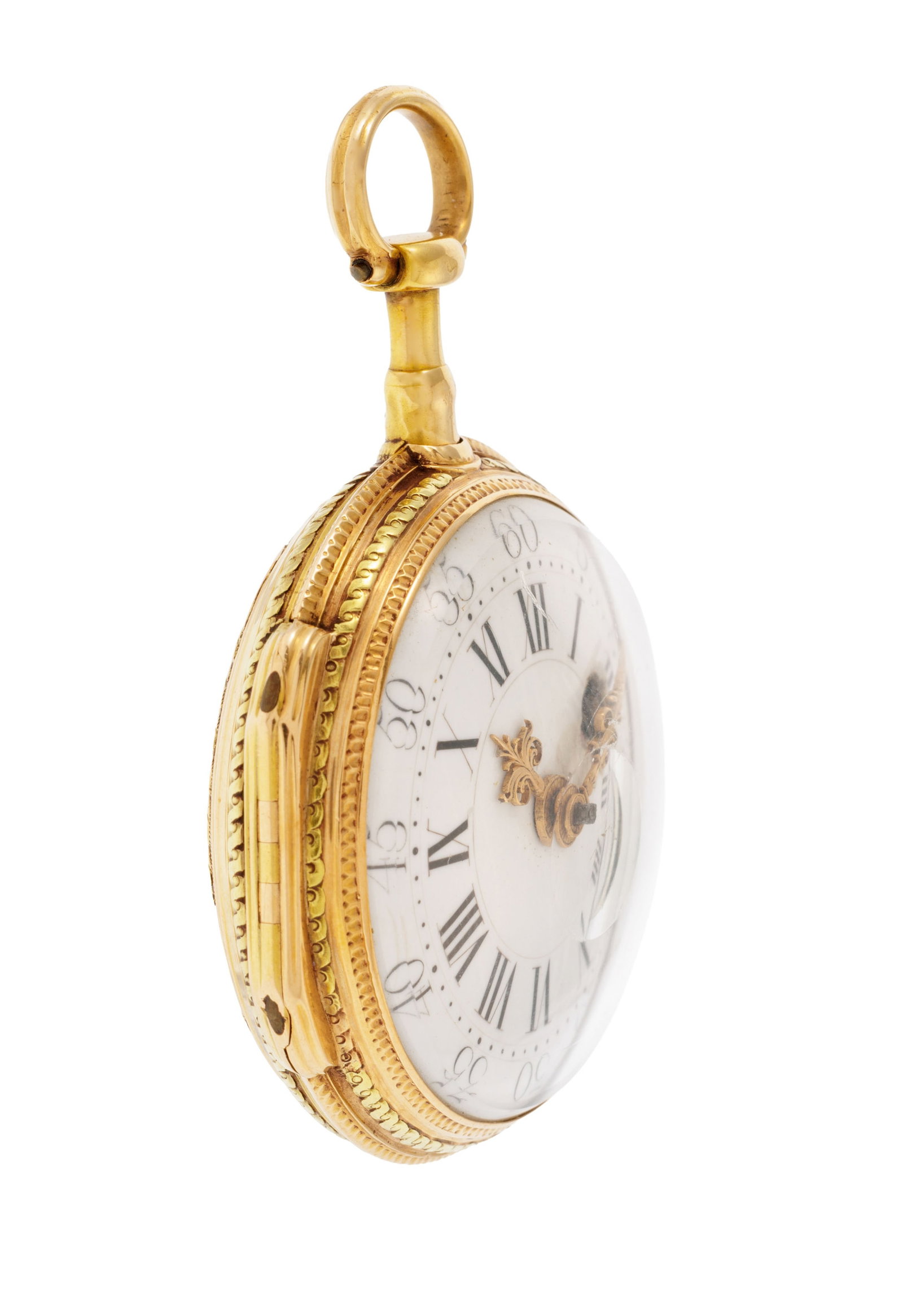 L’Epine à Paris, montre de poche à coq 3 ors ornée d’un portrait éma - 2