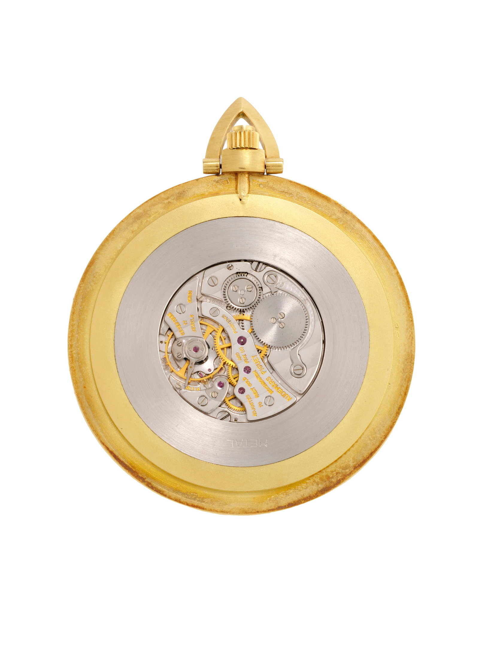 Audemars Piguet, montre de poche savonnette extra plate en or 750 Mouvement: mécanique, 17 ru - 3