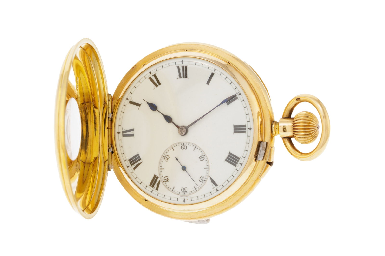 Montre de poche savonnette petite seconde en or 750, Londres, 1903 Mouvement: mécanique, n - 2