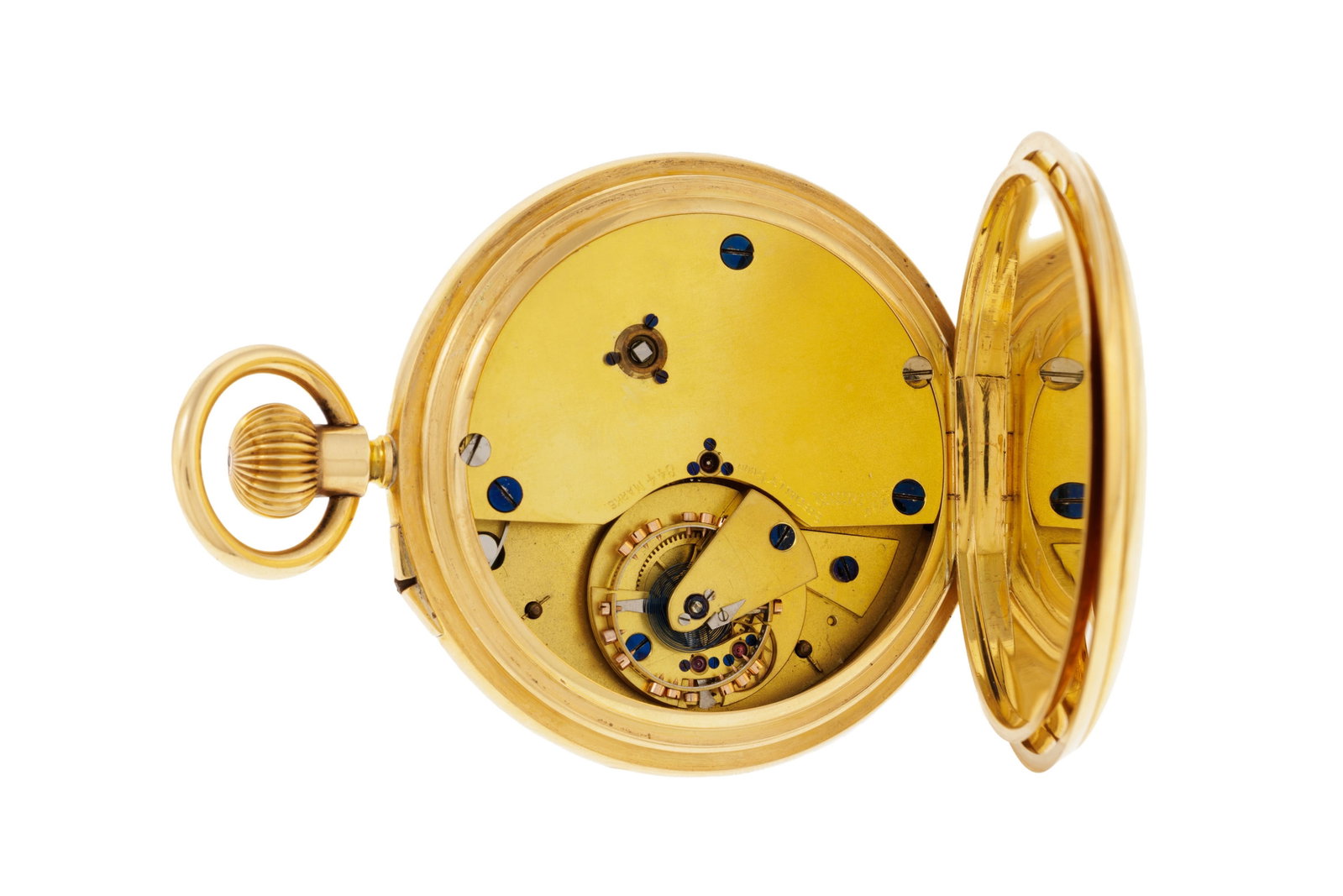 Montre de poche savonnette petite seconde en or 750, Londres, 1903 Mouvement: mécanique, n - 5