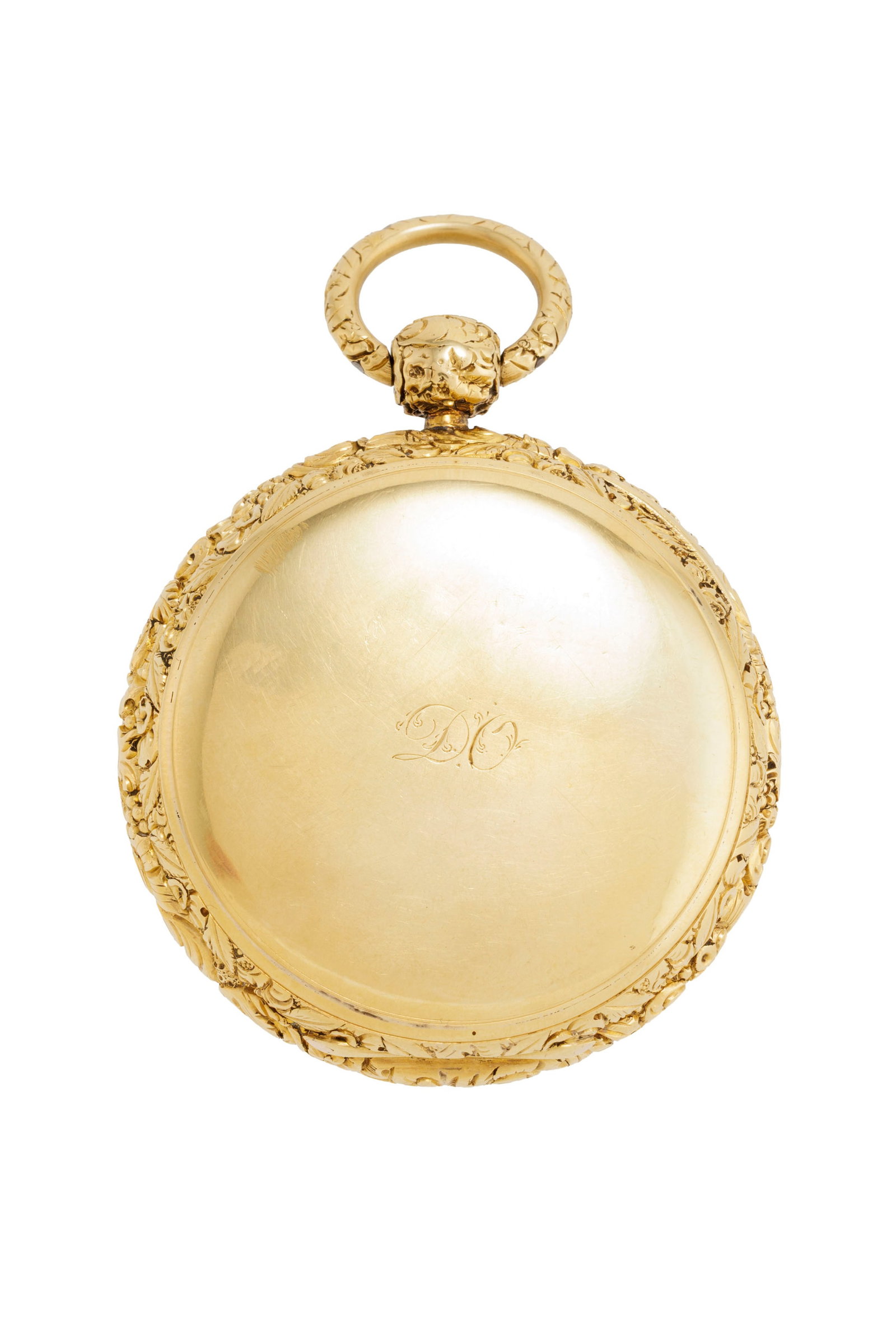 Joseph Johnson Liverpool, montre de poche petite seconde en or 750 à décor floral, dé - 2