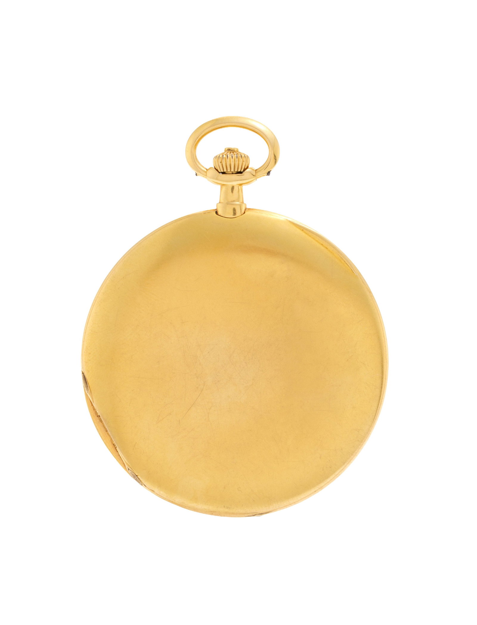 Movado pour A l’Emeraude Lausanne, montre de poche extra plate en or 750 avec monogramme é - 4