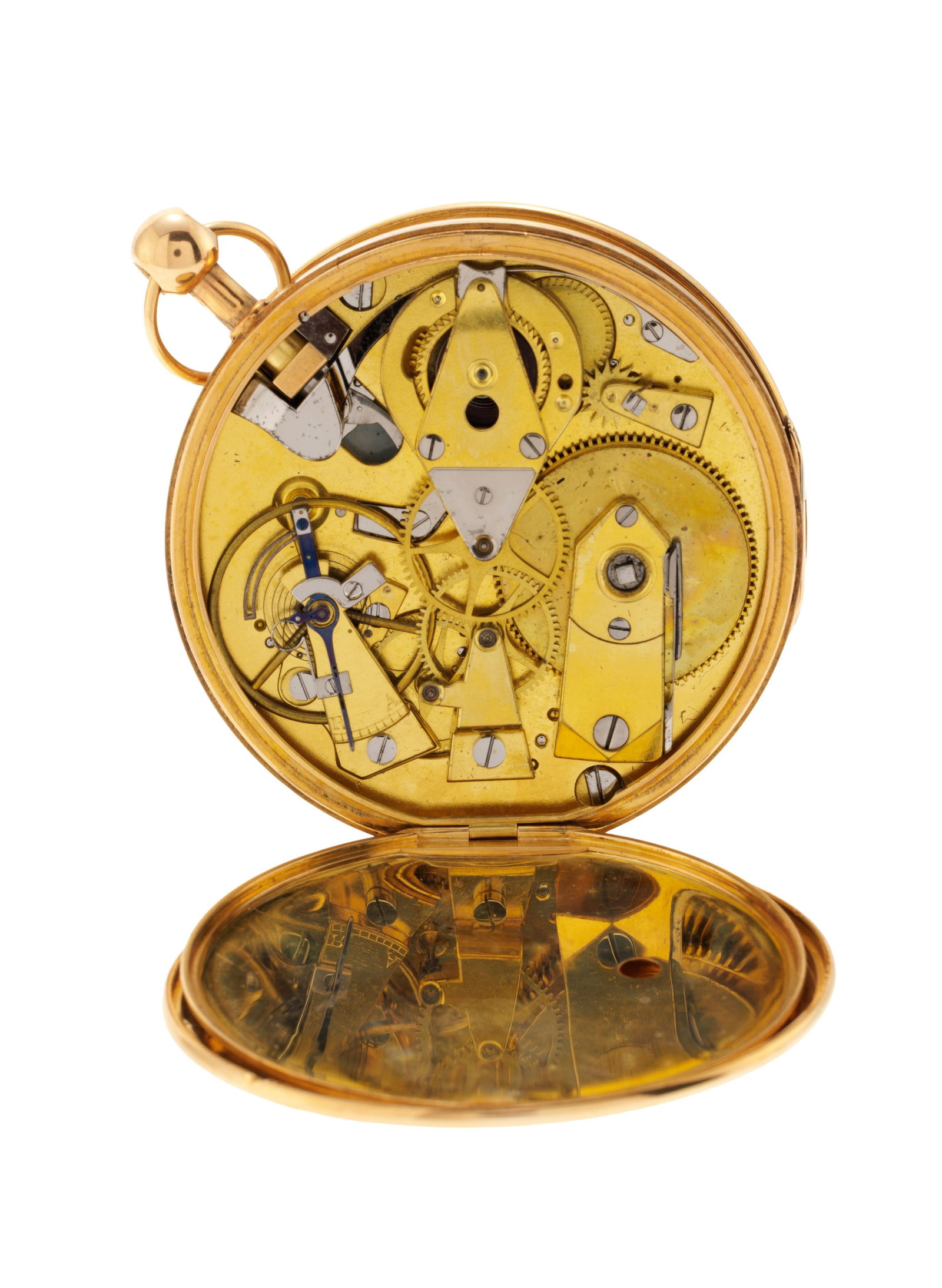 Recordon London, montre de poche en or 750 à répétition, début XIXe s. Mouveme - 6