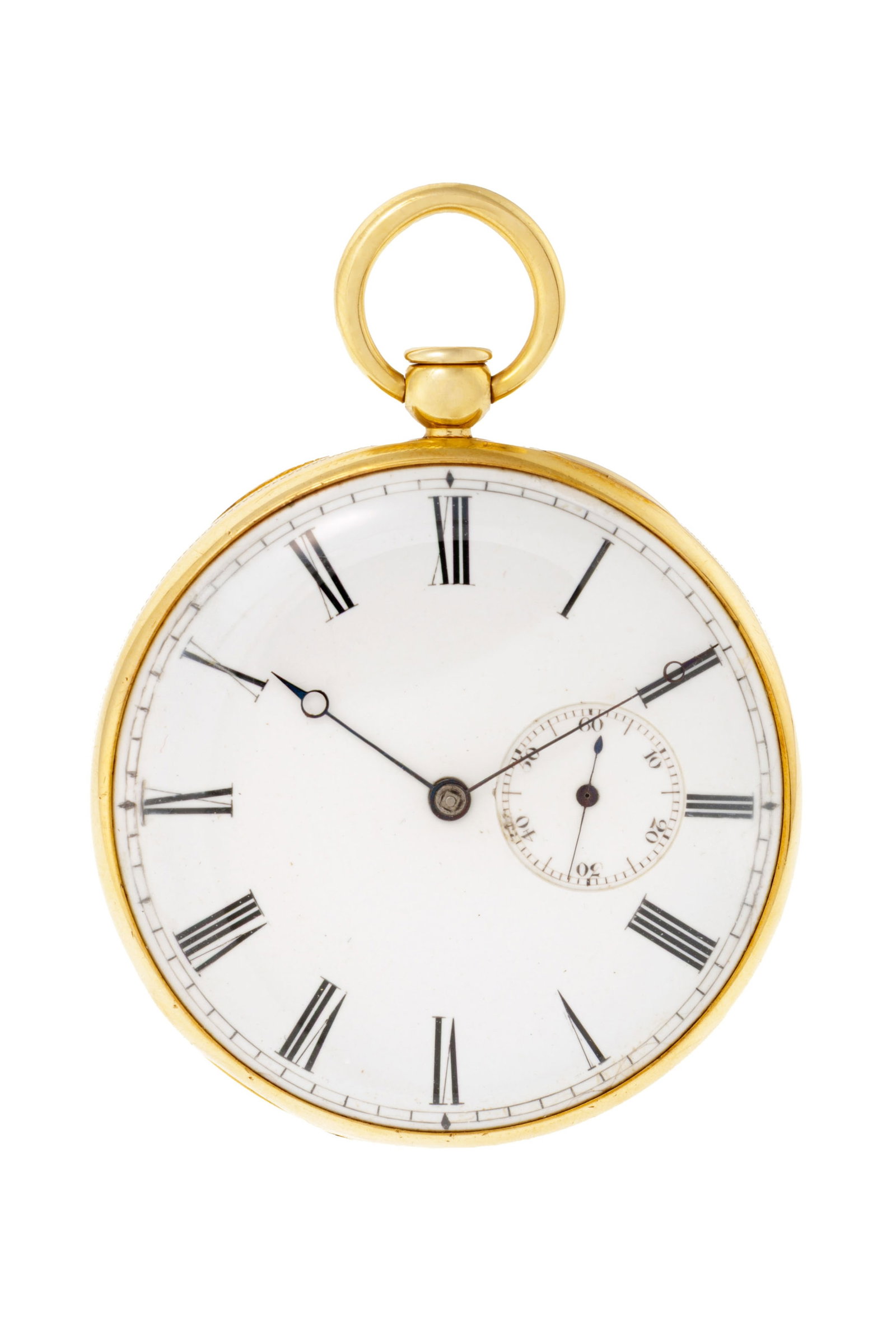 Viner & Co London, montre de poche petite seconde en or 750, 1809 Mouvement: mécanique Bo&#: Viner & Co London, montre de poche petite seconde en or 750, 1809 Mouvement: mécanique Boîtier: n°3861, diam. 49 mm Complication: compteur subsidiaire pour les secondes Signature:
