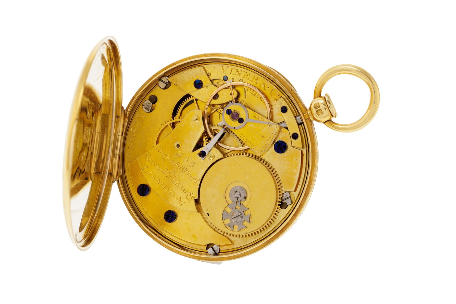 Viner & Co London, montre de poche petite seconde en or 750, 1809 Mouvement: mécanique Bo&# - 4