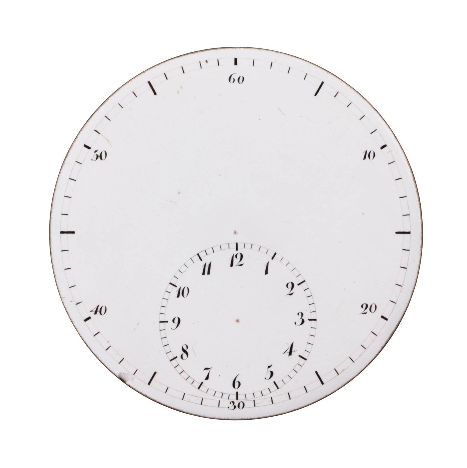 Lot de 6 cadrans de montre de poche en émail blanc comprenant un Breguet, un Breguet & Fils et  - 3