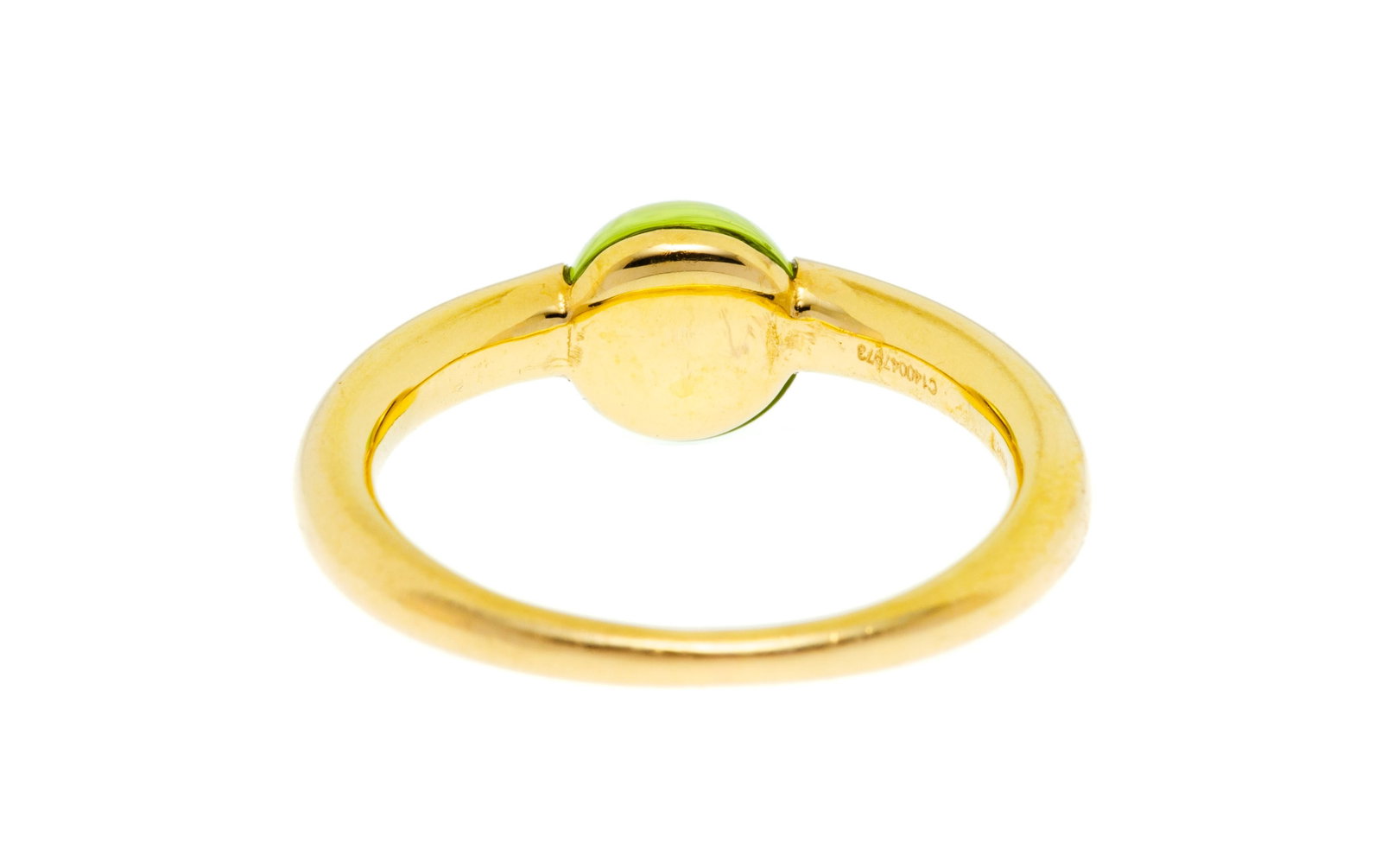 Pomellato, M'ama non M'ama, bague or 750 sertie d'un cabochon de péridot, signée, doigt 50 - 3