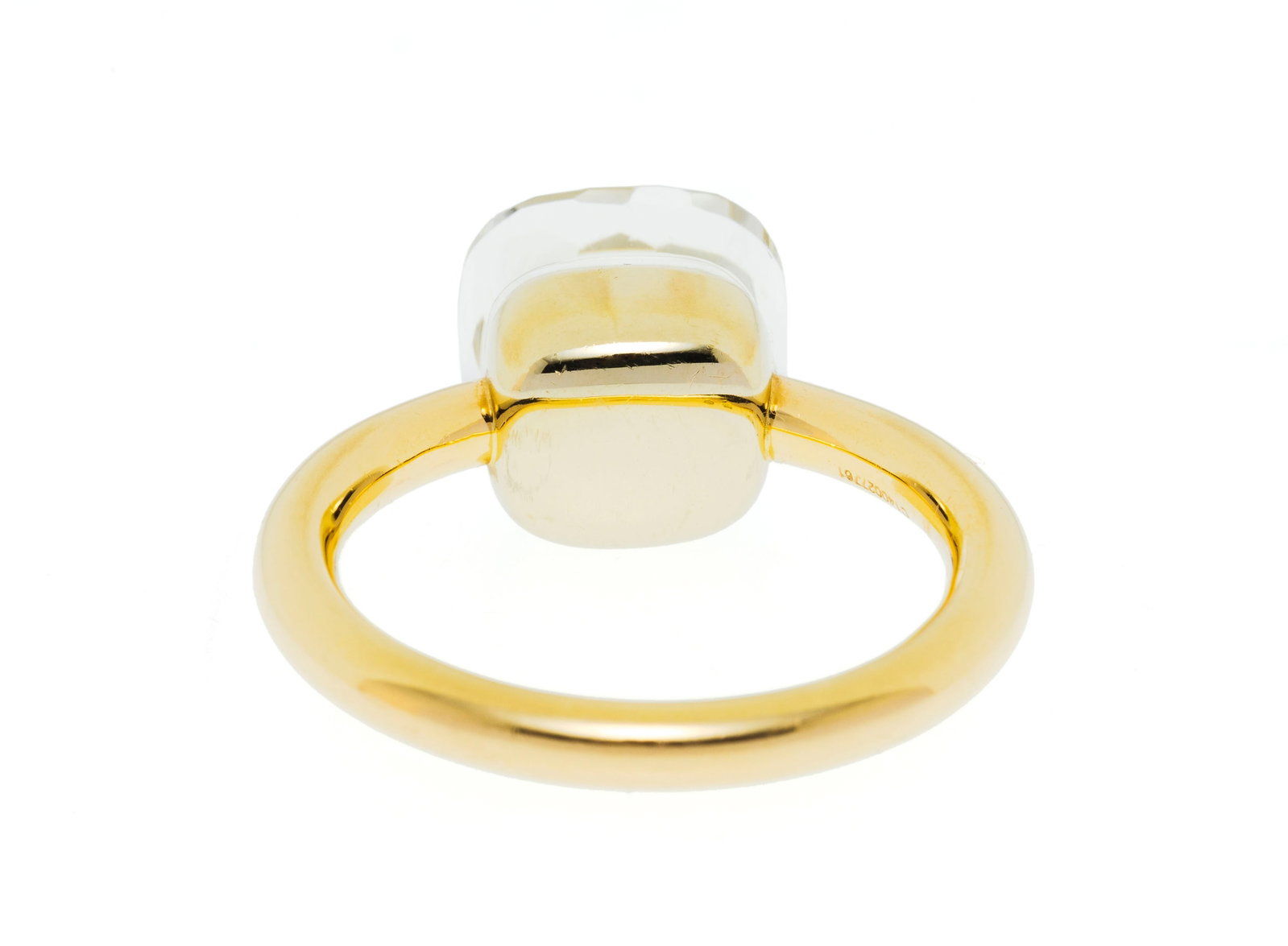 Pomellato, Nudo, bague or 750 sertie d'une topaze incolore facettée, signée, doigt 56-16,  - 3