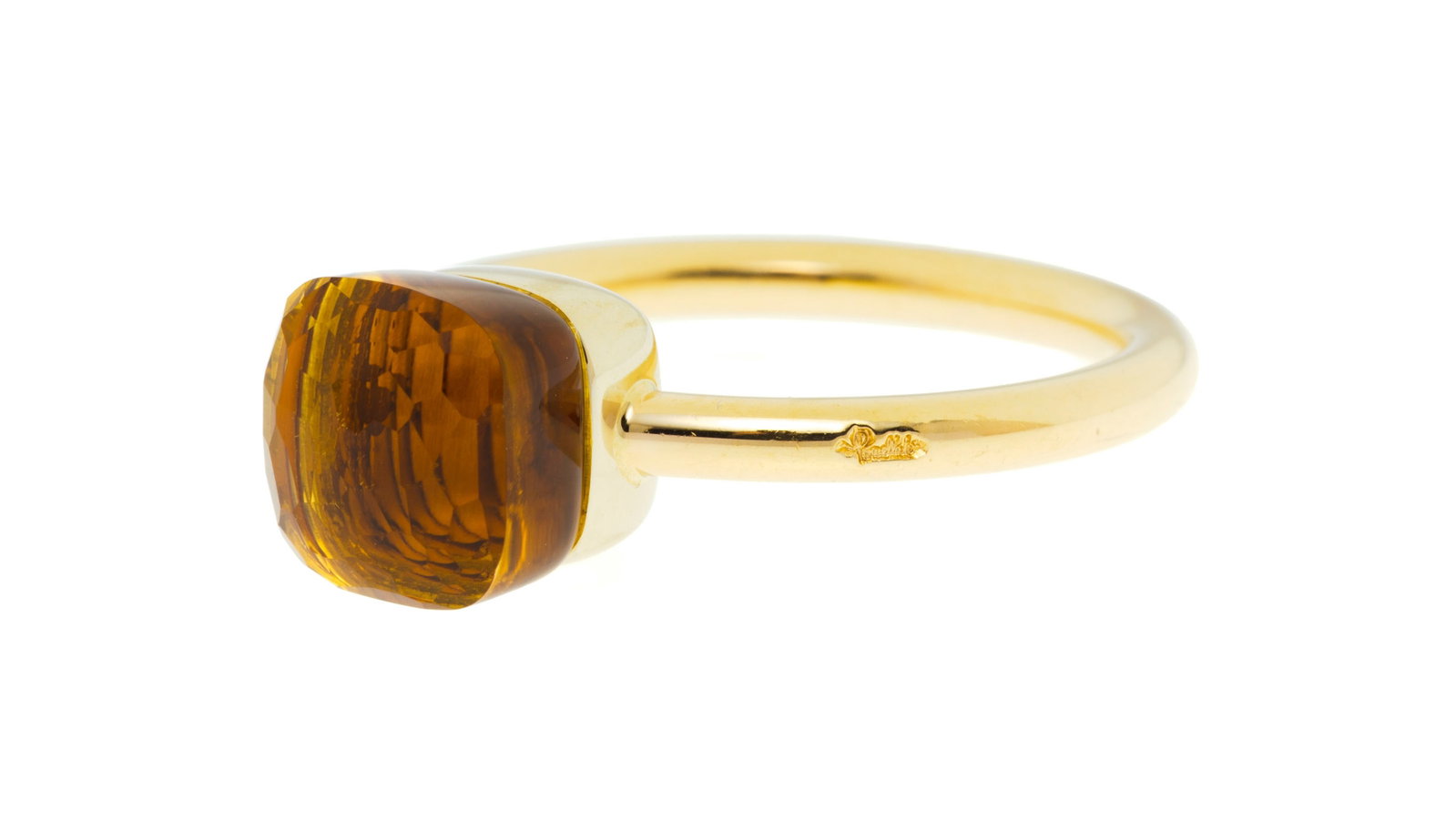 Pomellato, Nudo, bague or 750 sertie d'une citrine facettée, signée, numérotée,  - 2