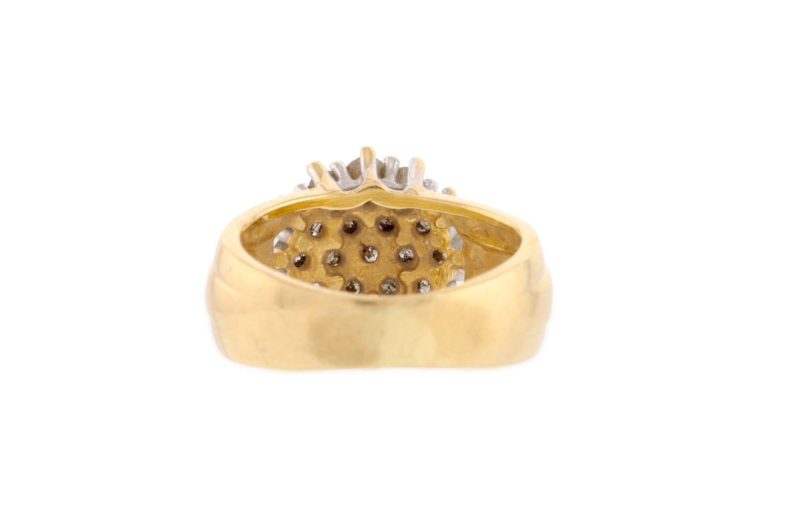 Bague 2 ors 750 sertie de diamants taille brillant, doigt 49-9, 6g - 3