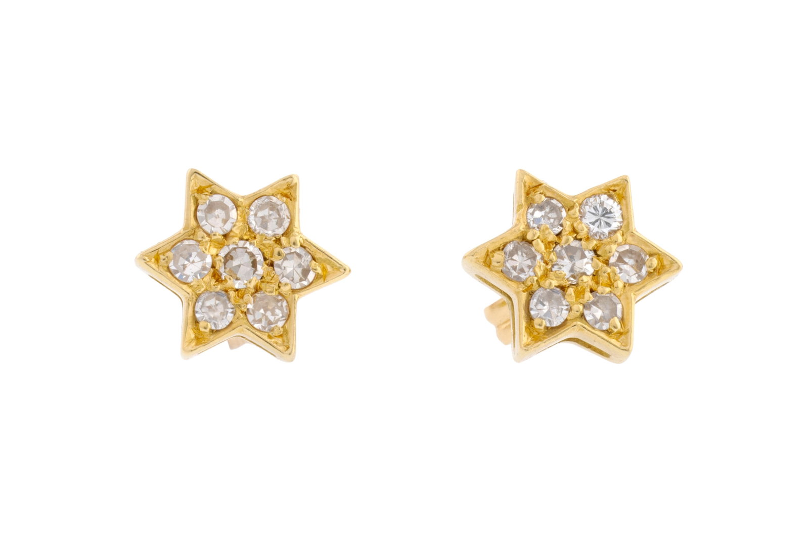 Ensemble composé d'un collier et d'une paire de boucles d'oreilles or 750 à motifs ét - 2