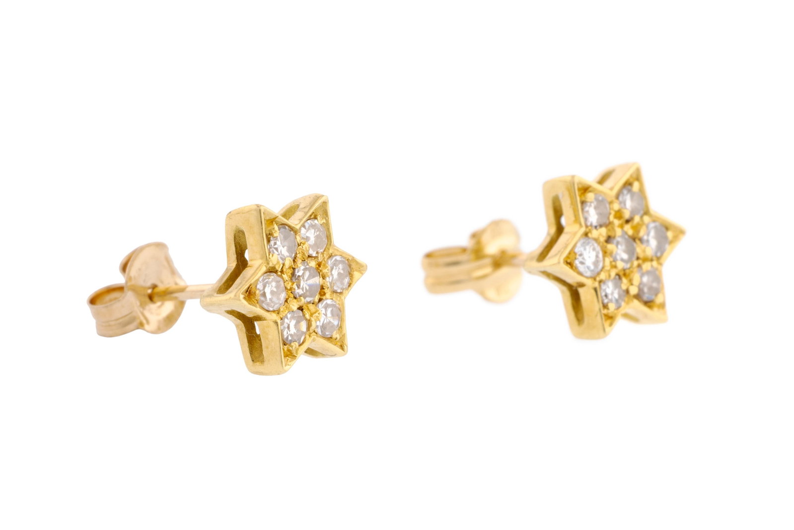 Ensemble composé d'un collier et d'une paire de boucles d'oreilles or 750 à motifs ét - 4