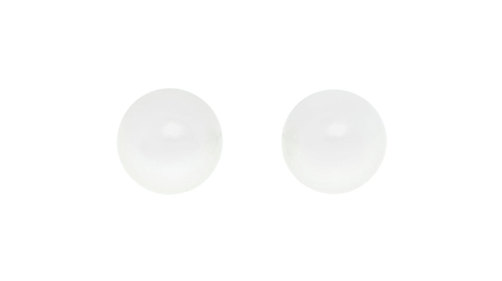 Paire de clous d'oreilles or gris 750 ornés de perles de culture blanches, poussoirs en or jaun: Paire de clous d'oreilles or gris 750 ornés de perles de culture blanches, poussoirs en or jaune 750, h. 0.8 cm Condition Très bon état de conservation général.