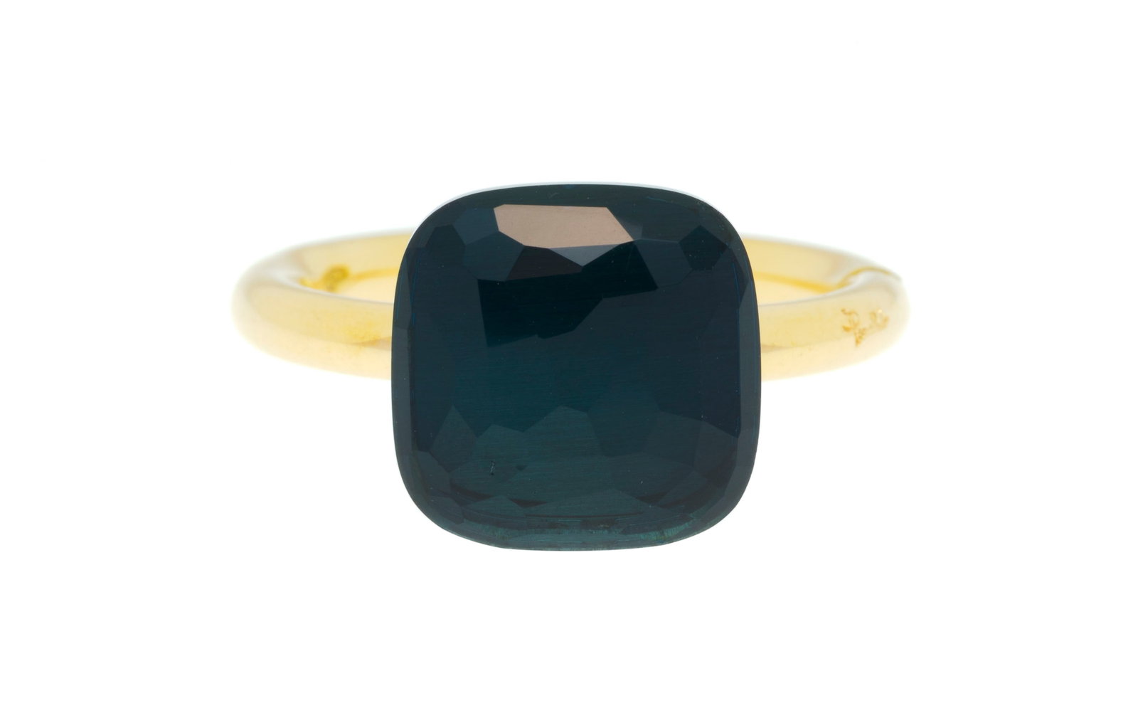 Pomellato, Nudo, bague or 750 sertie d'une topaze facettée, signée, numérotée, d: Pomellato, Nudo, bague or 750 sertie d'une topaze facettée, signée, numérotée, doigt 55-15, 10g Condition Bon état de conservation général. Présence de rayures