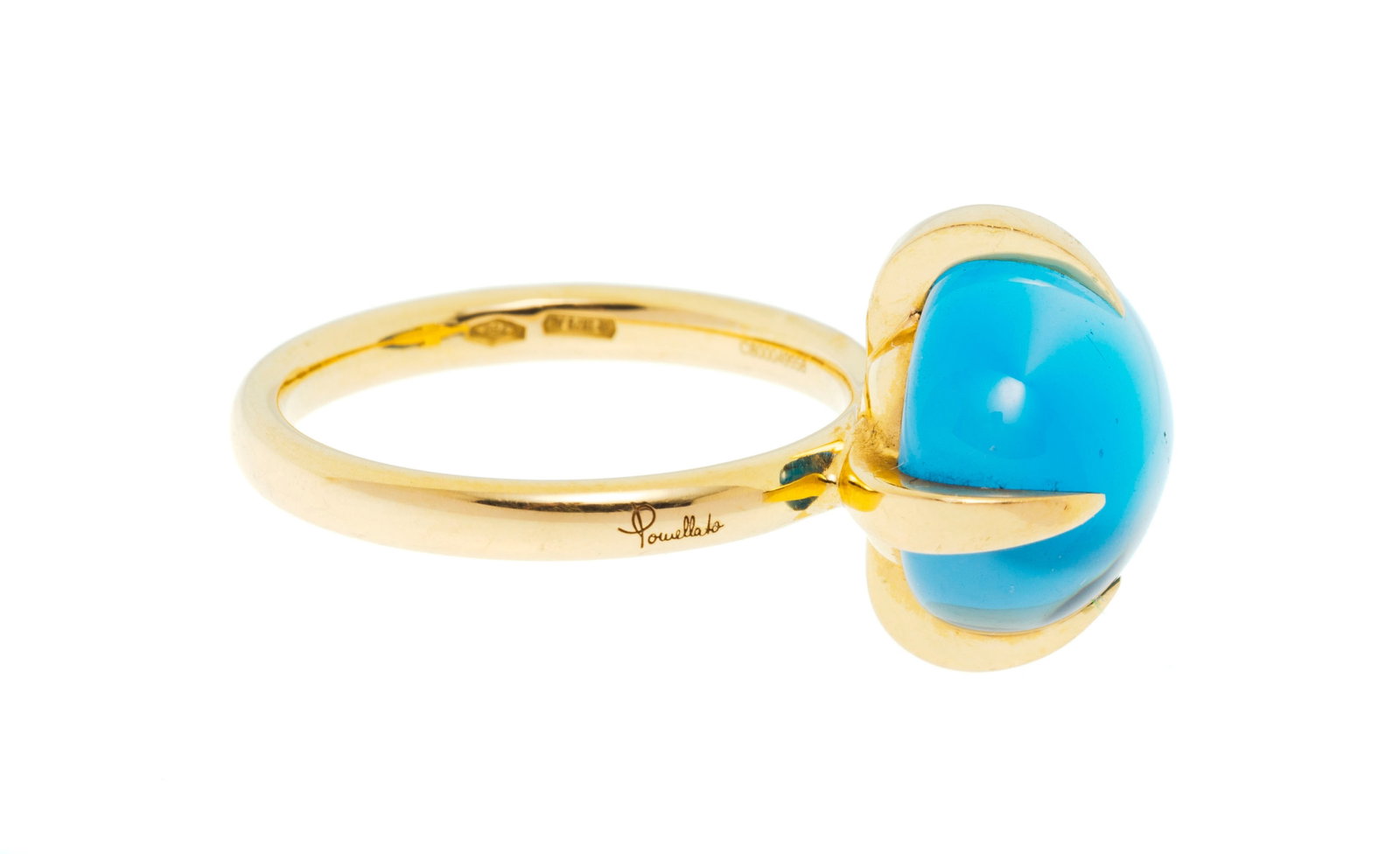Pomellato, Veleno, bague or 750 ornée d'un cabochon de topaze, signée, numérotée - 2