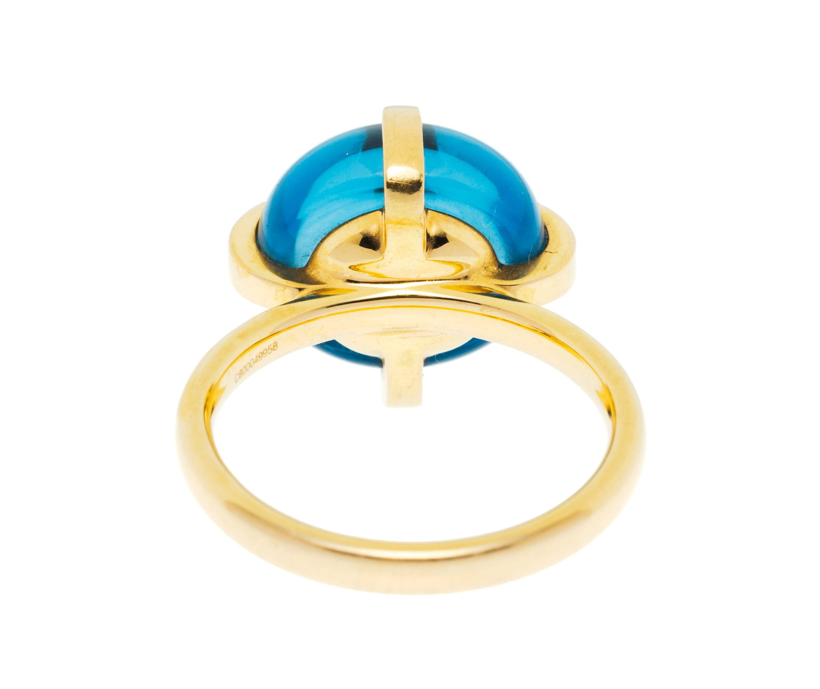 Pomellato, Veleno, bague or 750 ornée d'un cabochon de topaze, signée, numérotée - 3