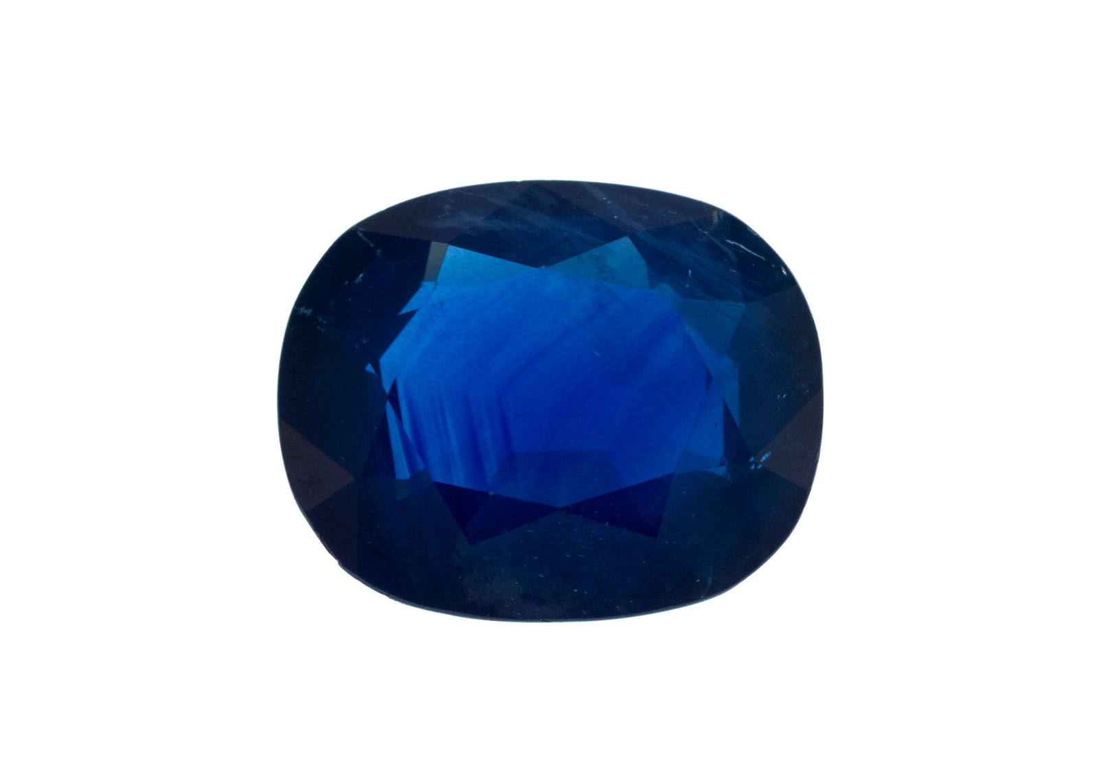 Un saphir taille coussin sur papier de 4.53 carats: Un saphir taille coussin sur papier de 4.53 carats Condition Bon état de conservation
